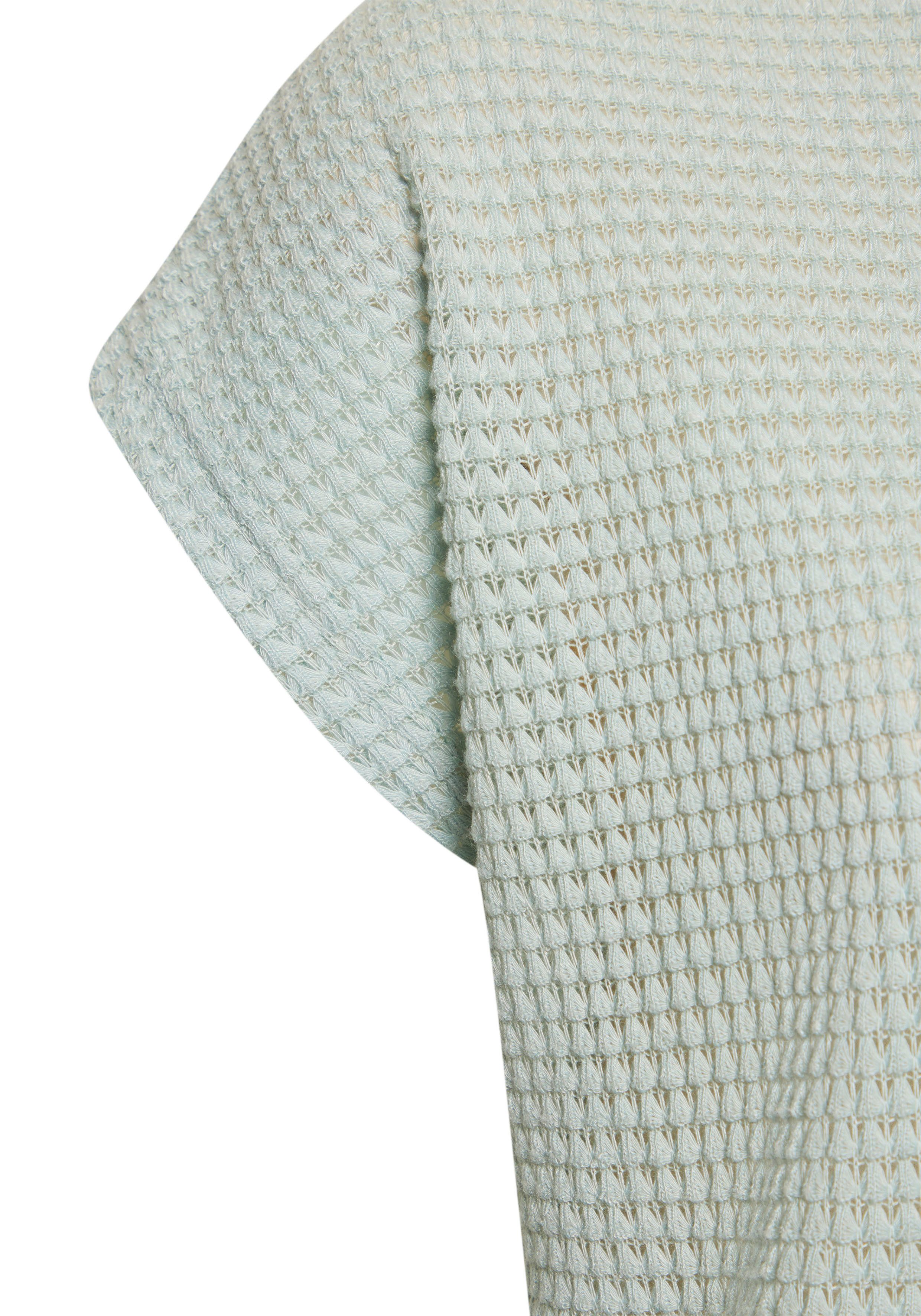 Vivance Shirt met korte mouwen Met modieuze wafelstructuur van kreukvrije breikwaliteit (Set van 2)