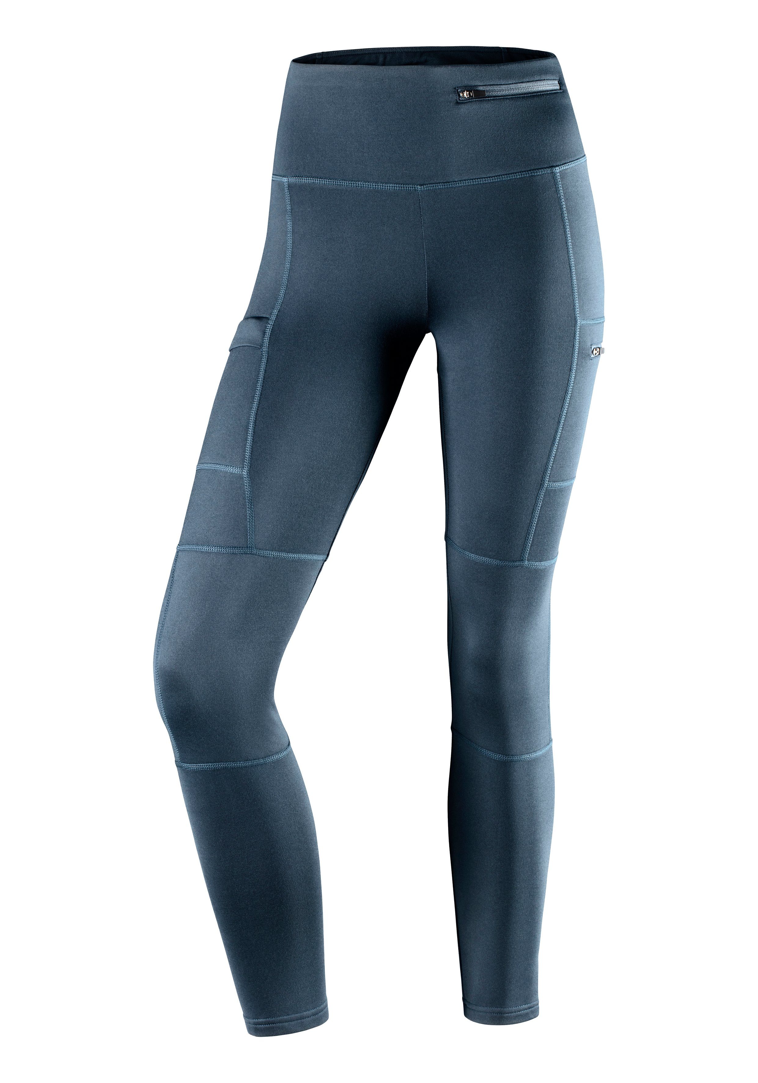 active by Lascana Functionele legging Trekkingbroek met Ritszakken nieuw maat XS (32/34) blauw
