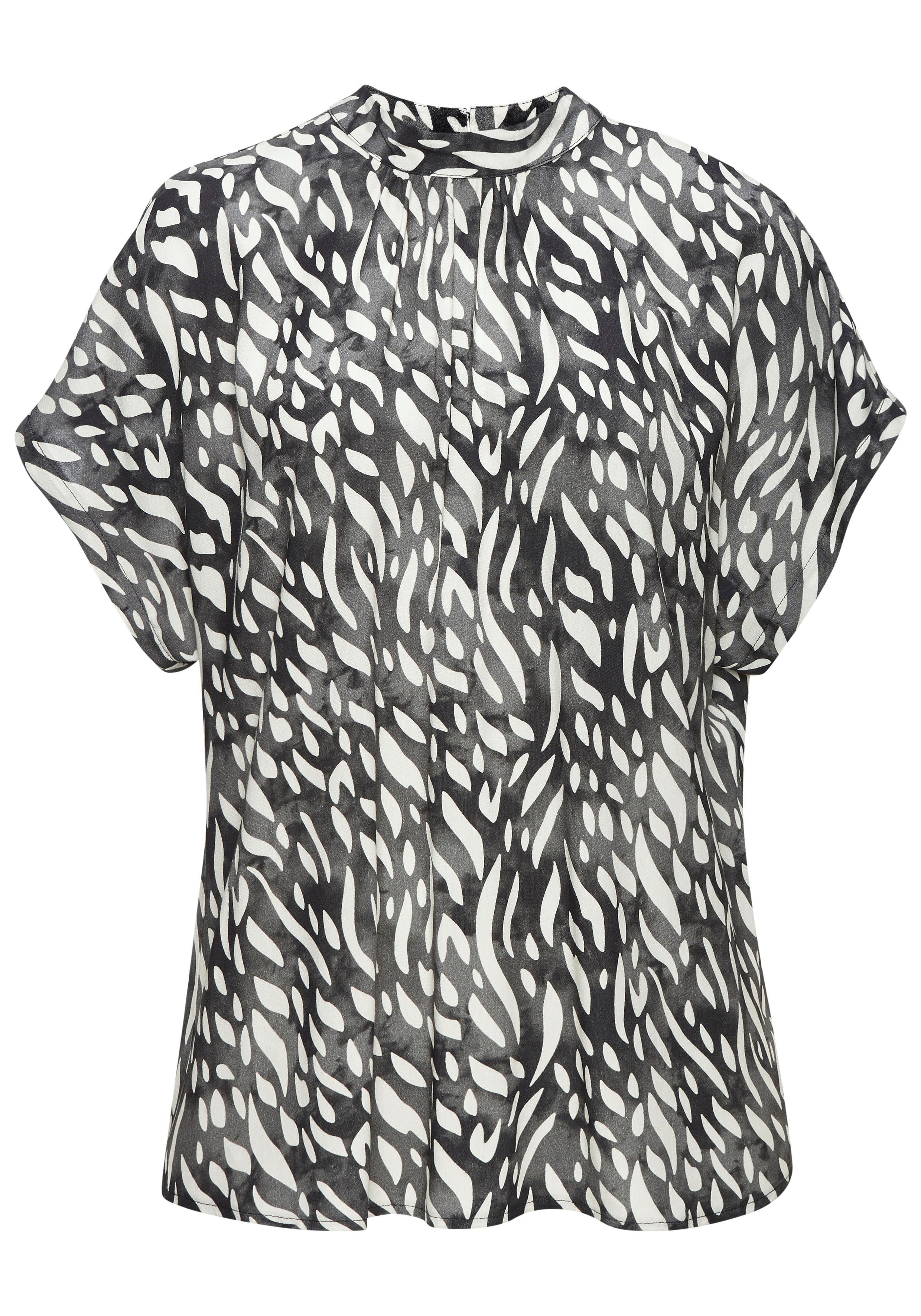 Lascana Blouse met korte mouwen in losse pasvorm, damesblouse, sportief elegant