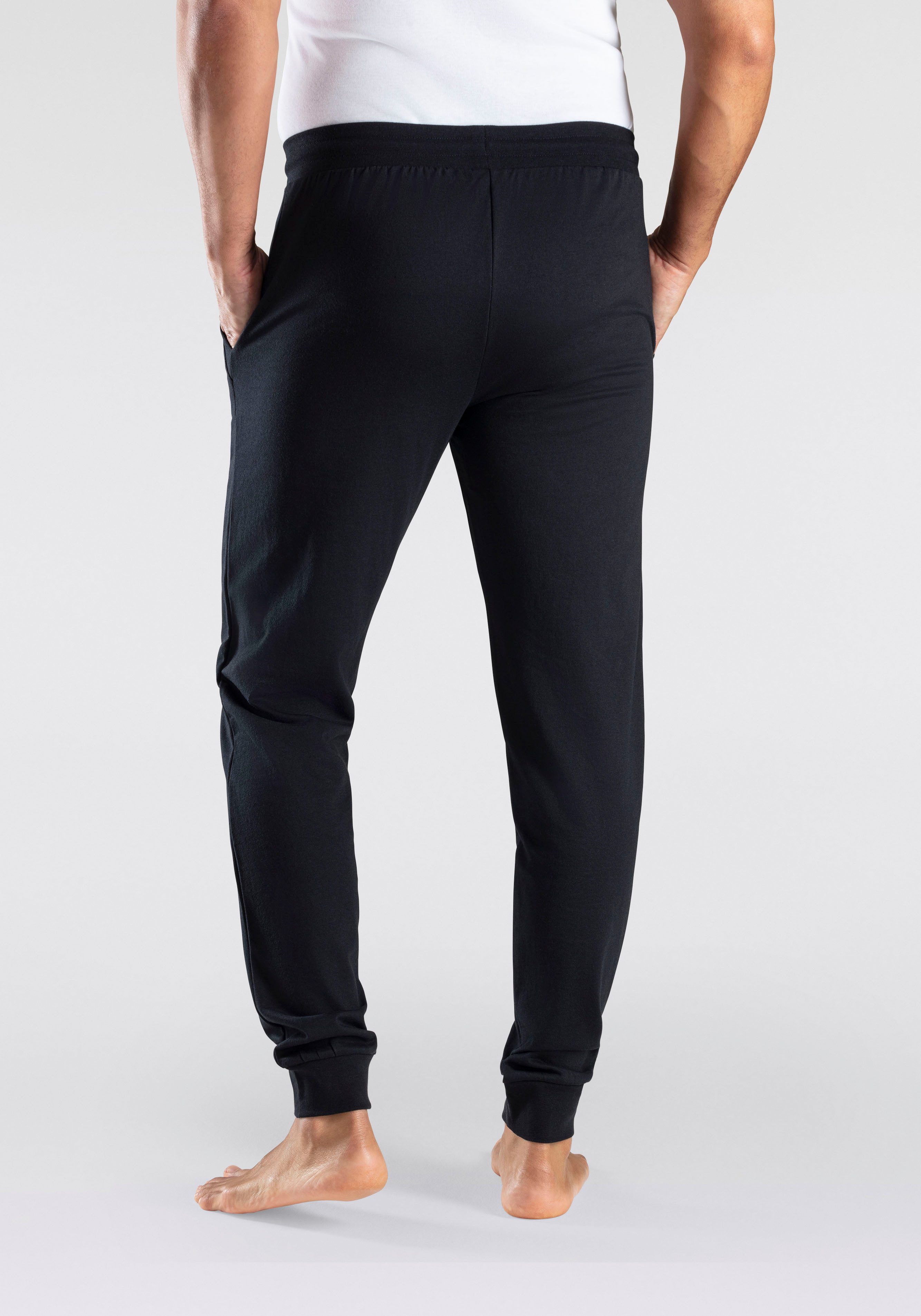 Bench. Loungewear Joggingbroek Joggingbroek met koord, van katoenmix