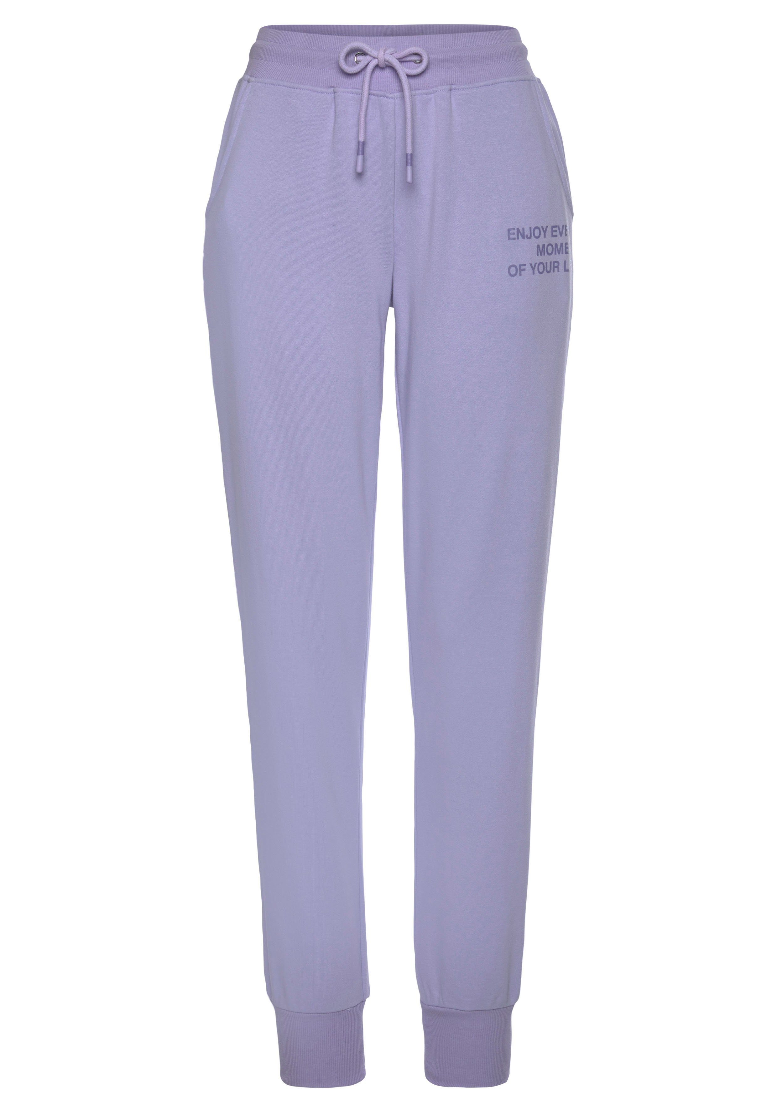 Buffalo Joggingbroek met zijzakken, loungepak lounge broeken maat 32/34 paars