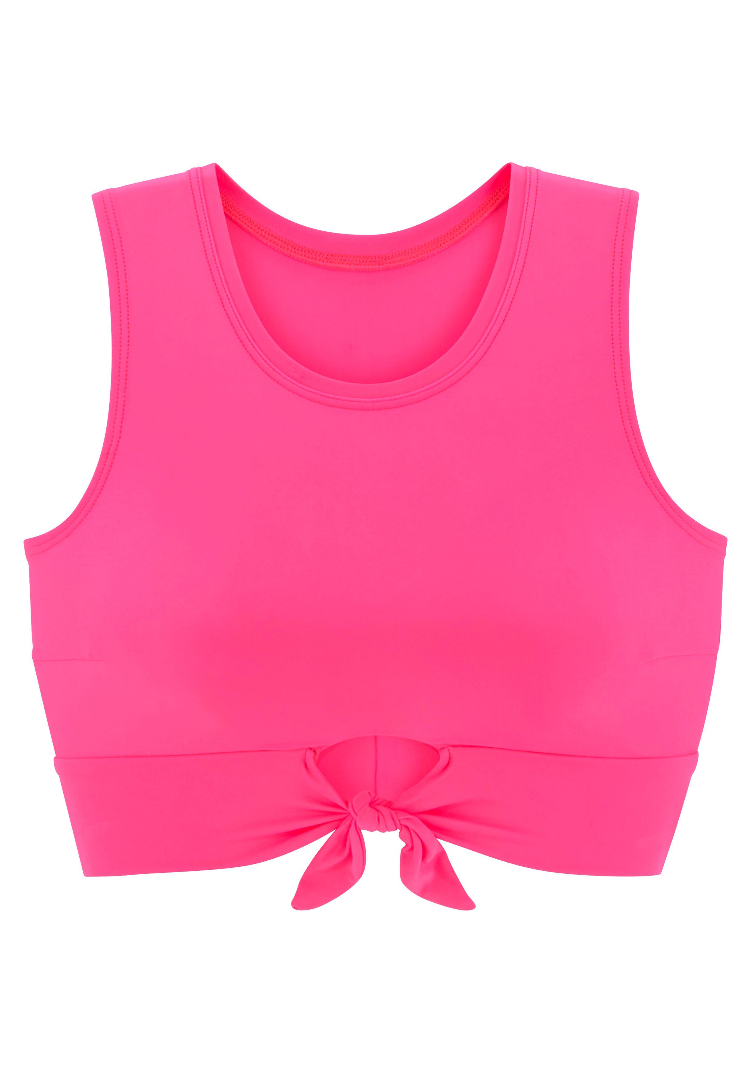 Venice Beach Crop-bikinitop Planeet met sierstrik