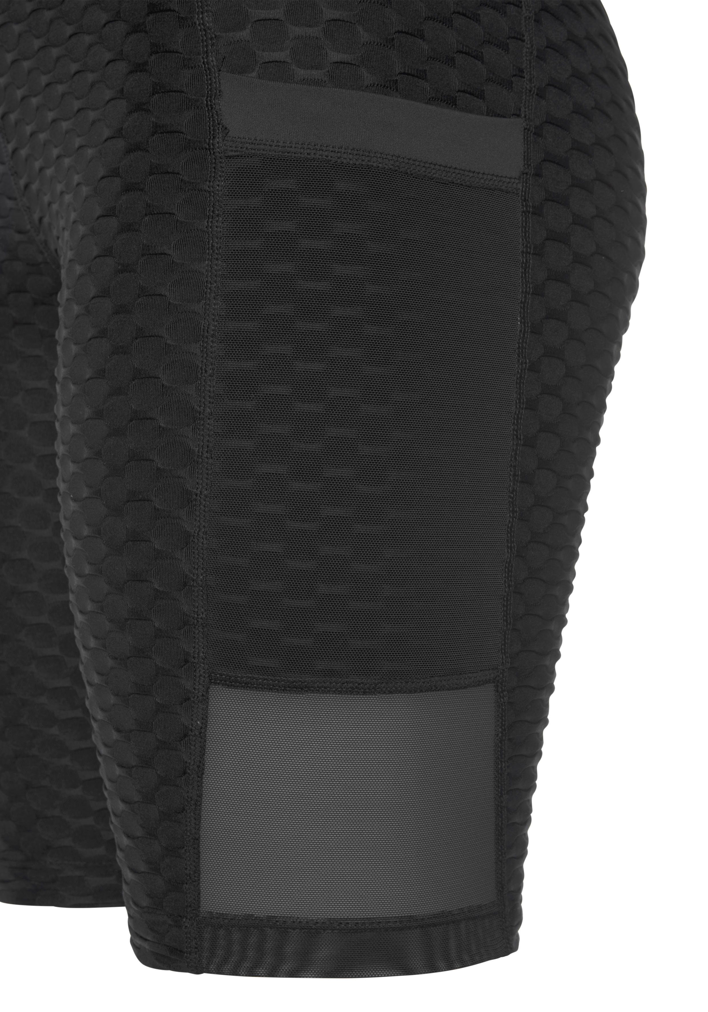 vivance active Fietsbroekje met honingraatdesign en twee zakken