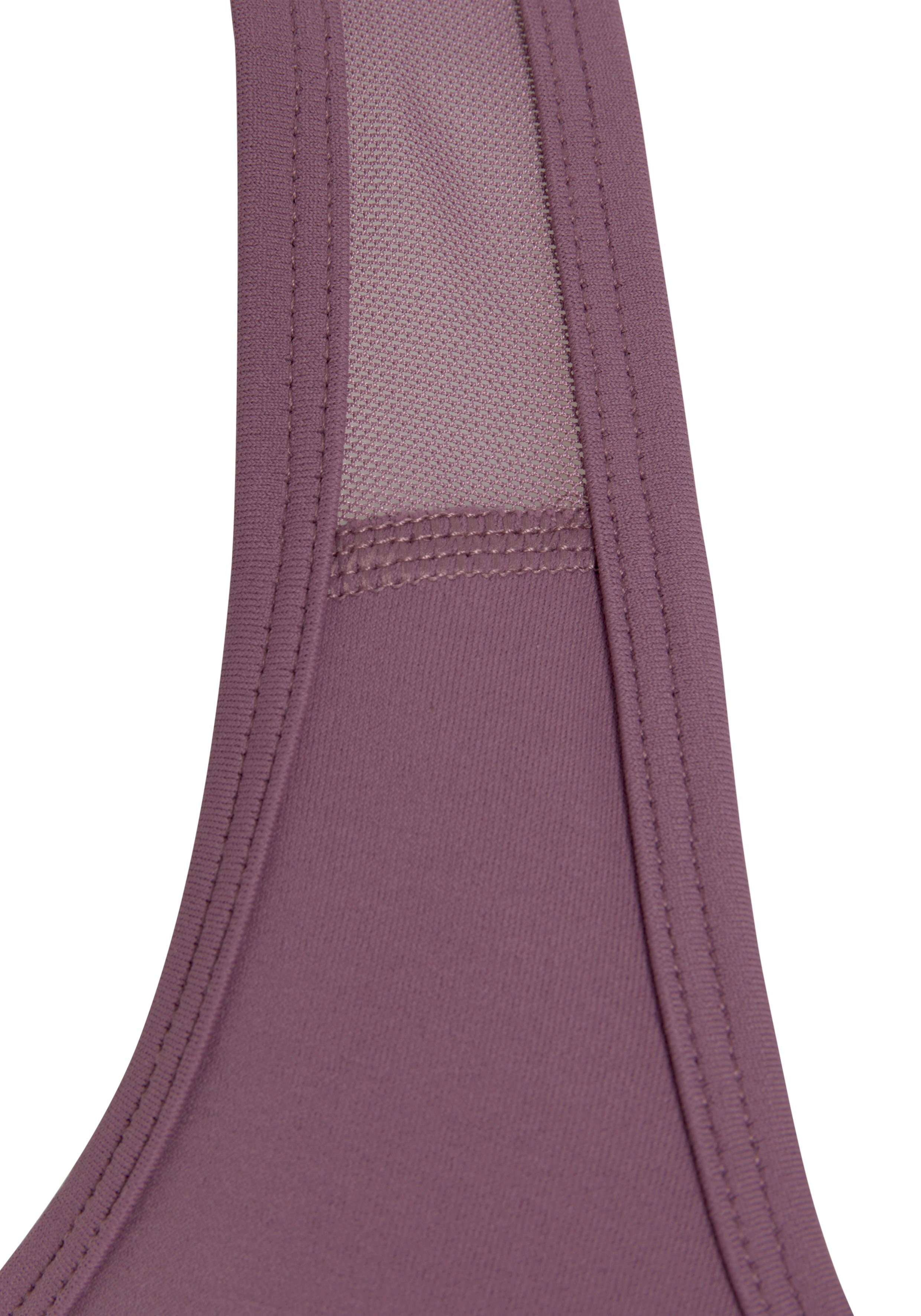 active by Lascana Crop-top met rimpeling en mesh-inzetten