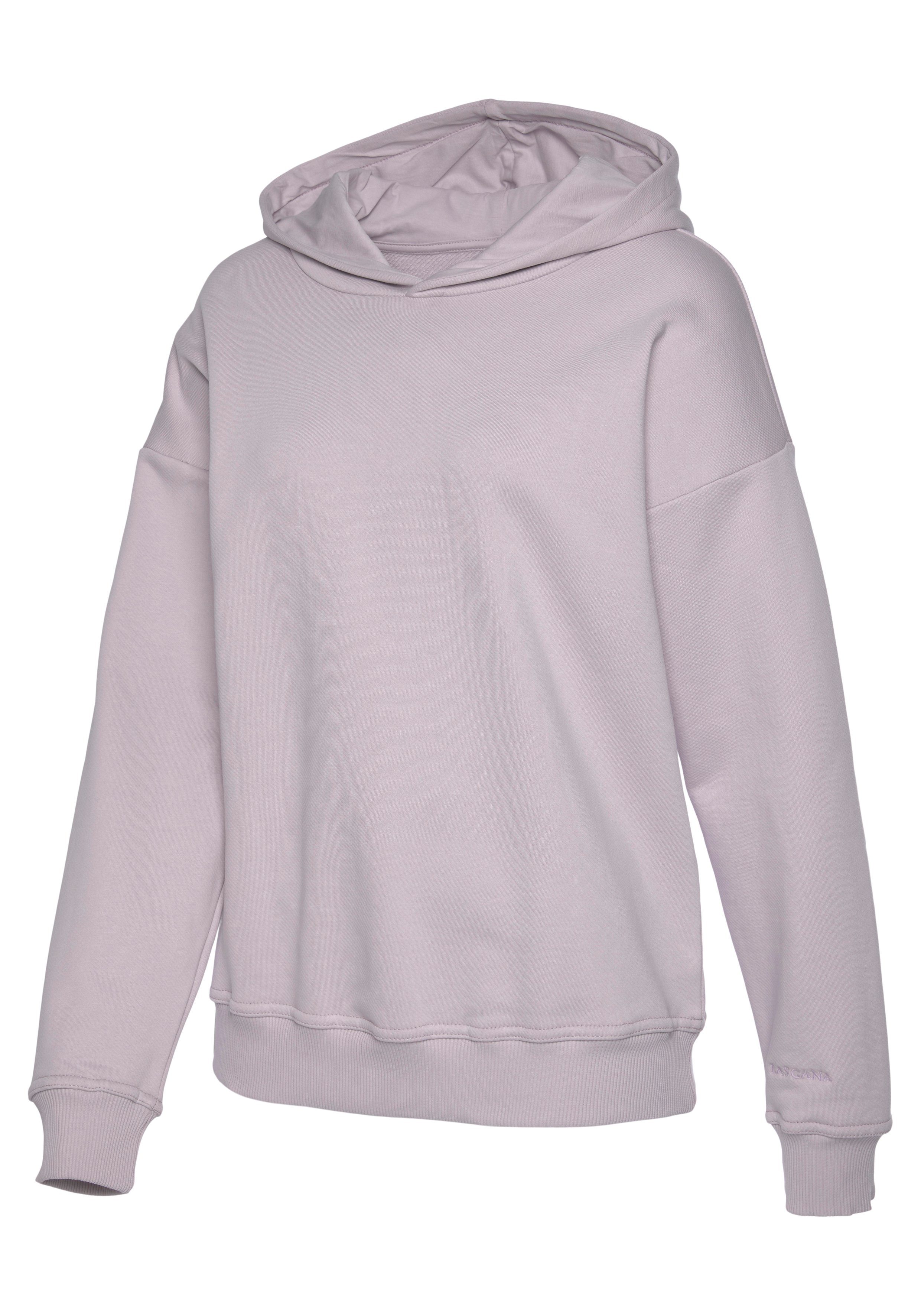 Lascana Hoodie van biologische katoen, loungewear