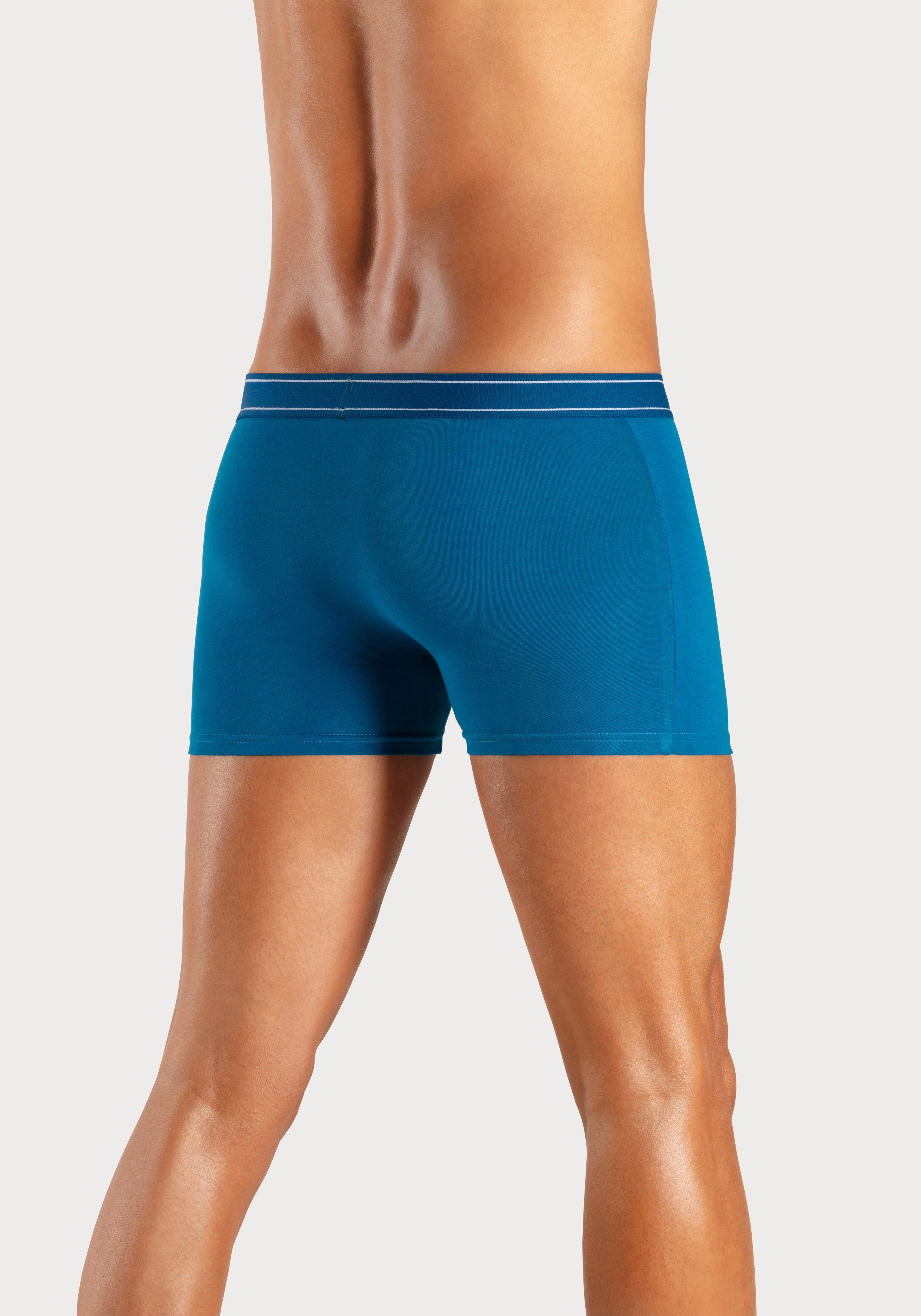 H.I.S Boxershort voor heren met strepen en logo op de band (set, 5 stuks)