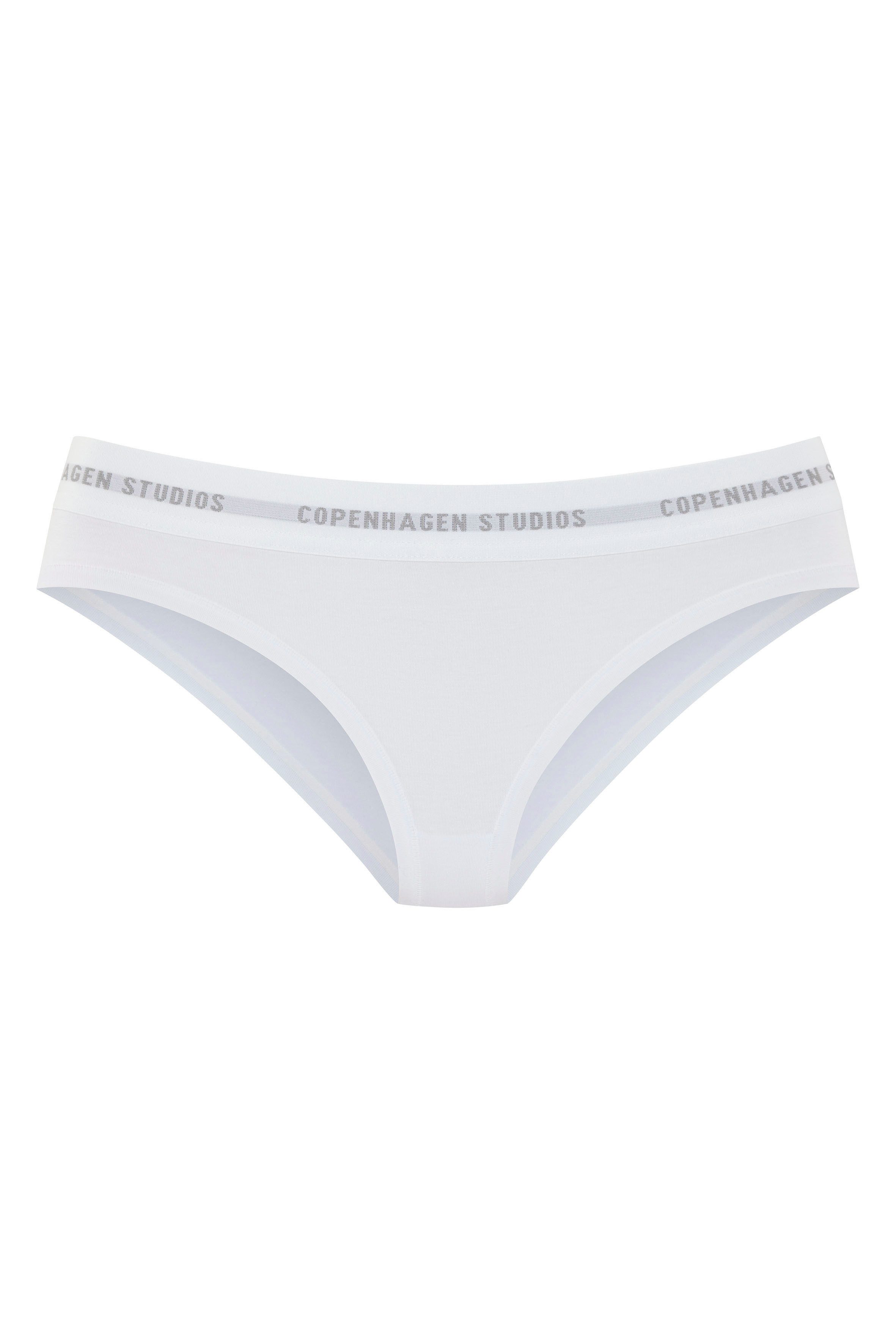 Copenhagen Studios Bikinibroekje met elastische logoband slips maat XS (34) wit