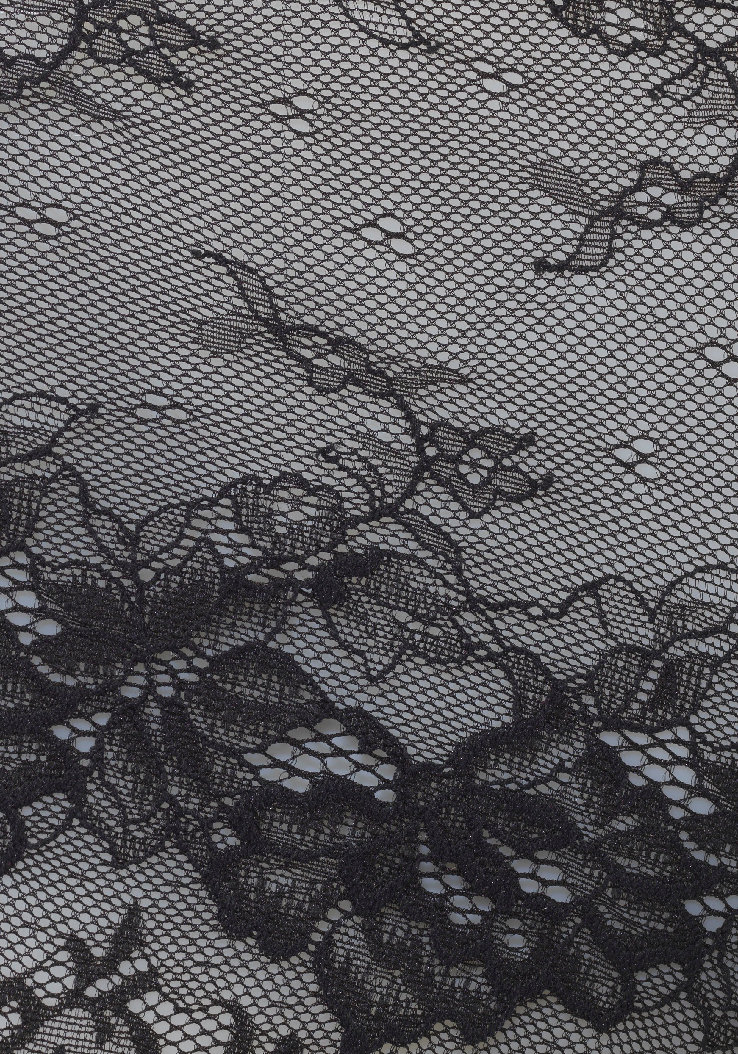 Lascana Hipster van subtiel transparante jacquardkant met edele parelaccessoire