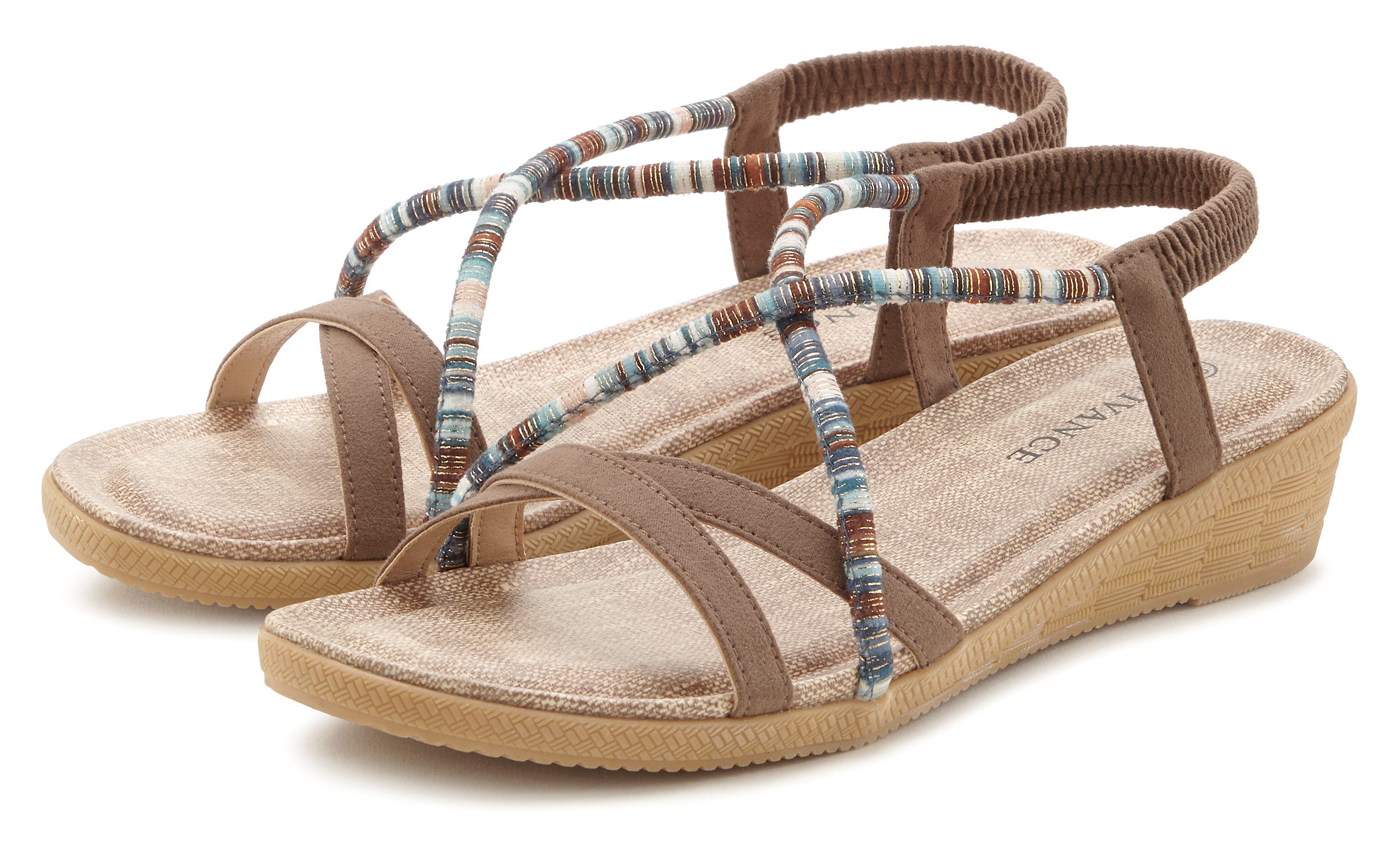 Vivance Sandalen Zomerschoen met subtiele sierdetails, sandaal, zomerschoen vegan