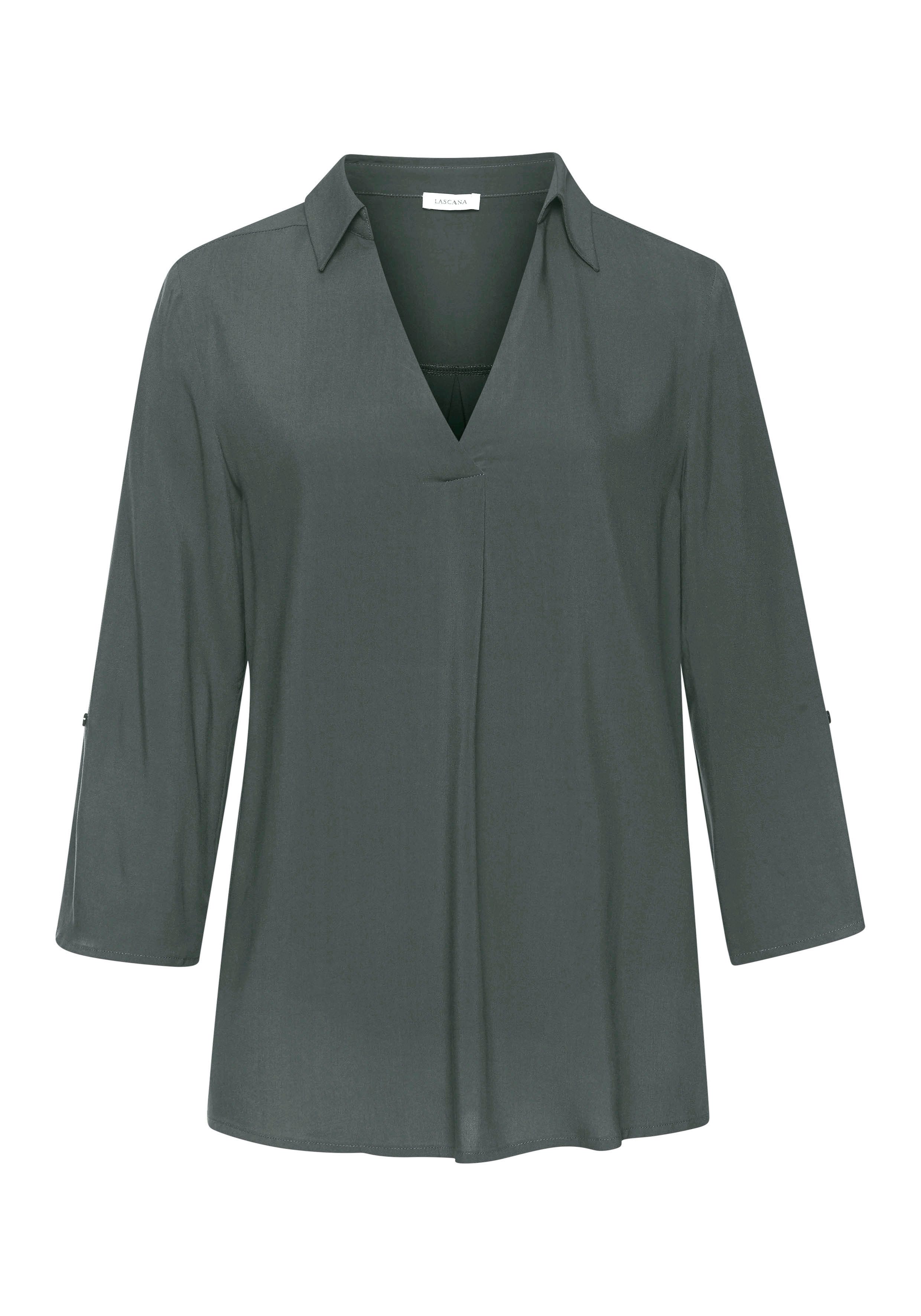 Lascana Blouse zonder sluiting met 3/4-mouwen, elegante damesblouse