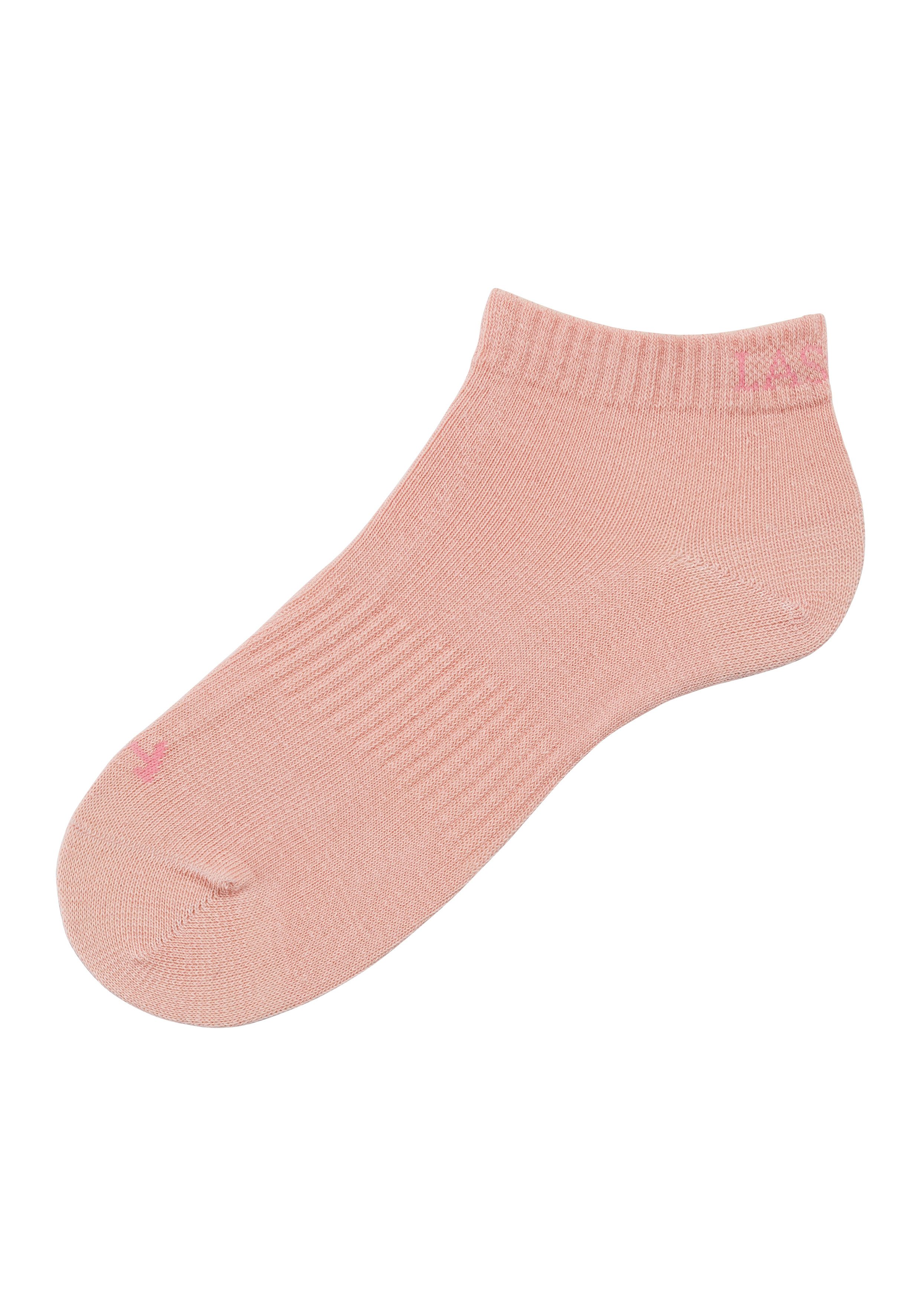 active by Lascana Sneakersokken met ingebreid merklogo (set, 6 paar)