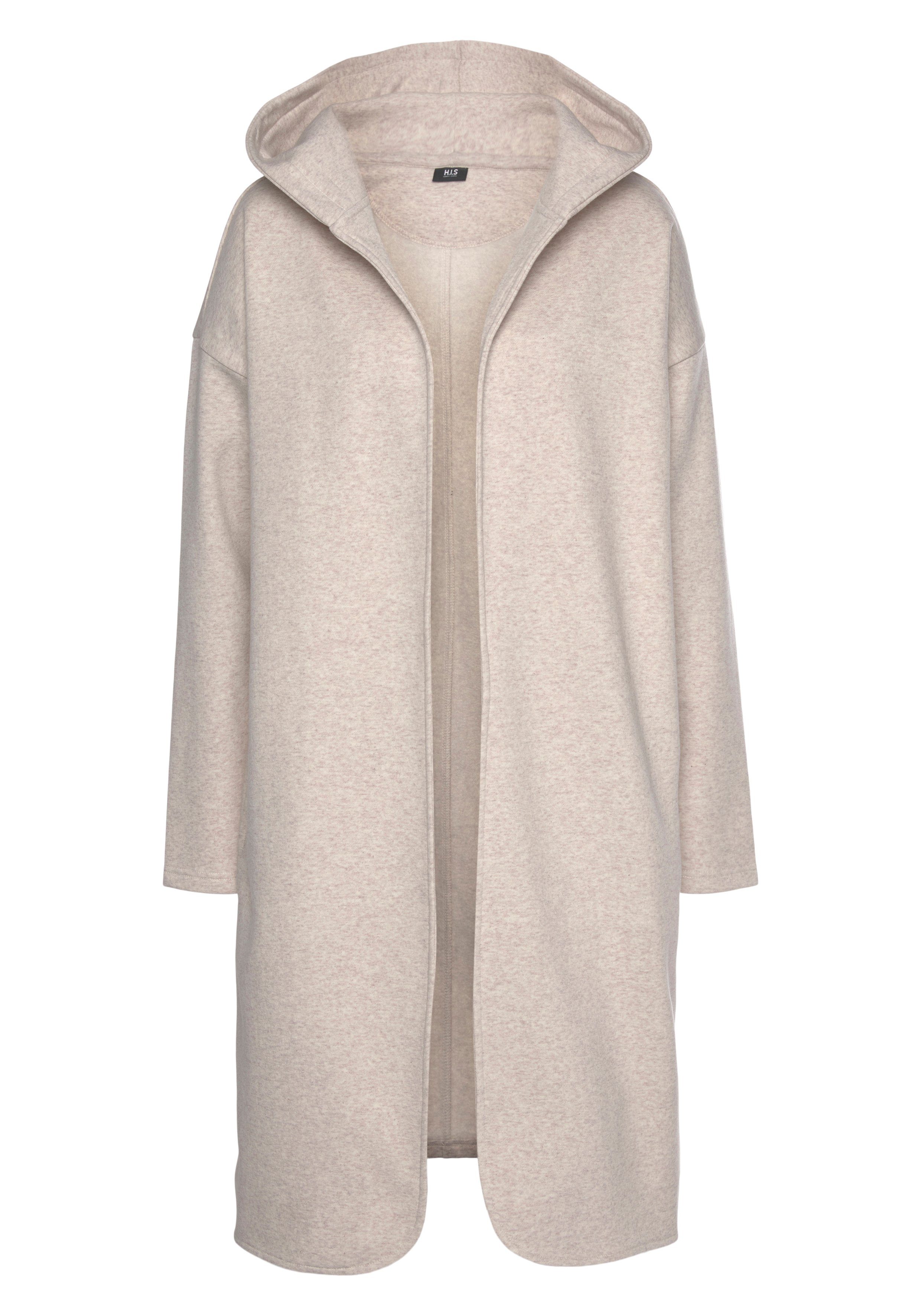 H.I.S Capuchonsweatvest met losse snit, loungepak tops & hoodies maat 32/34 beige
