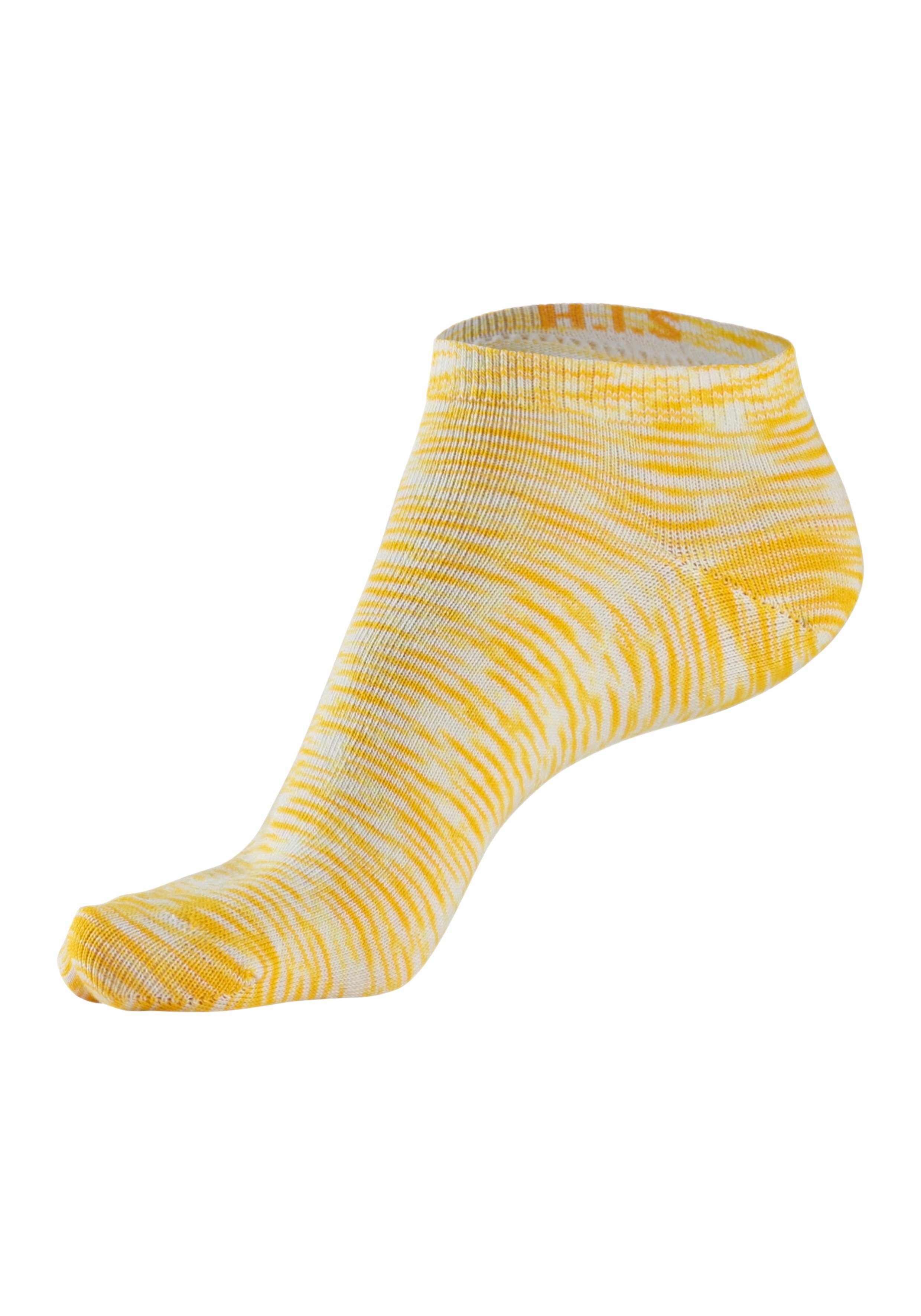 H.I.S Sneakersokken met gekleurd garen (set, 6 paar)