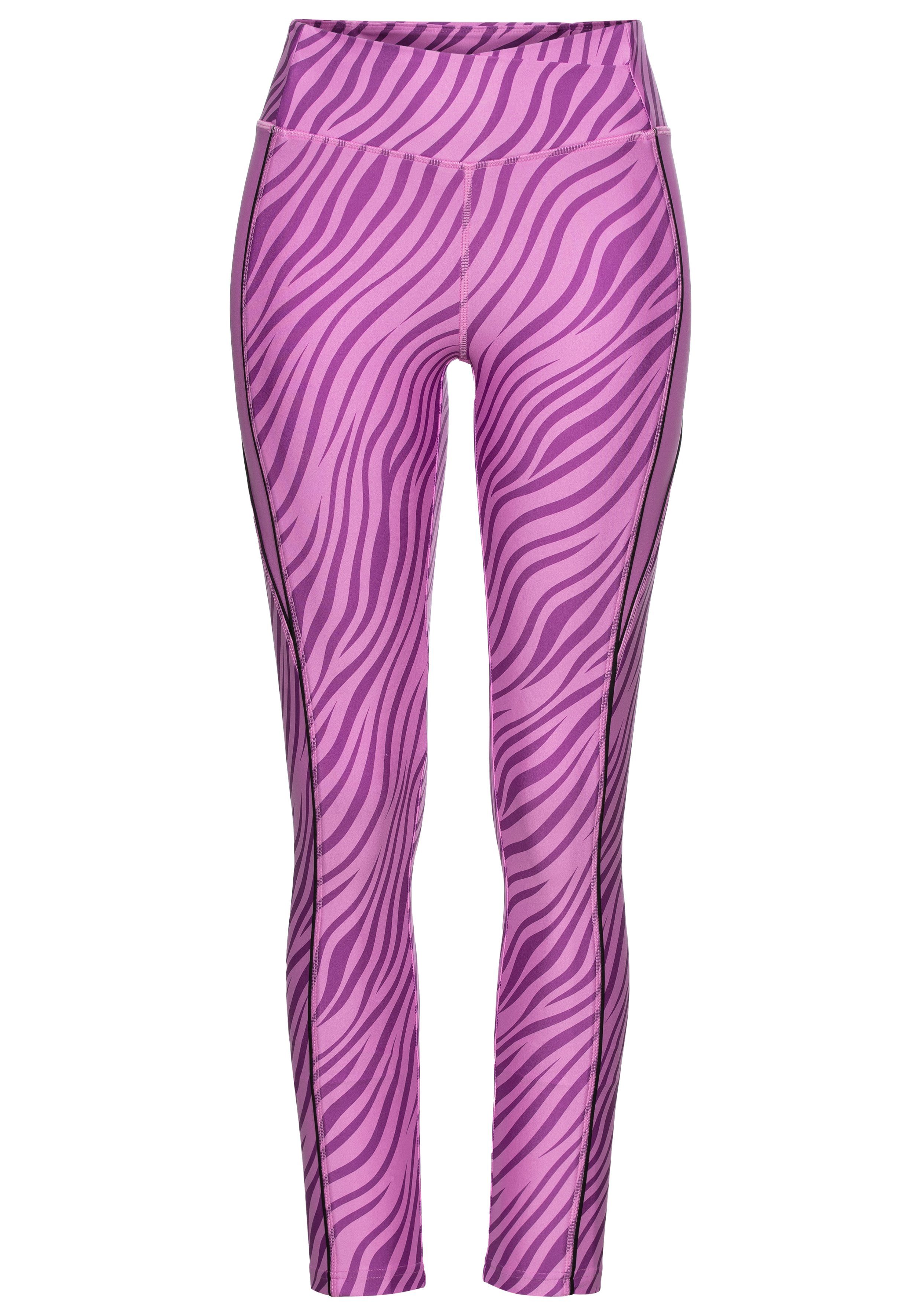 active by Lascana Legging -Sportleggings met zebramotief