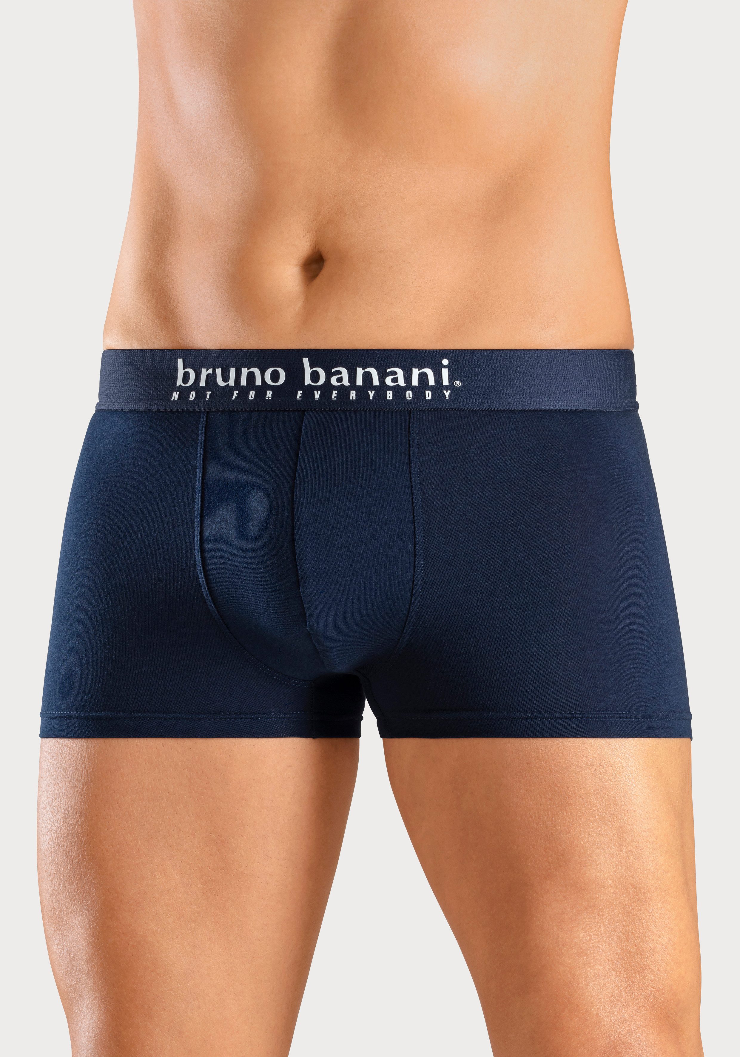 Bruno Banani Boxershort voor heren met palmprint en effen van katoenmix (4 stuks, Set van 4)