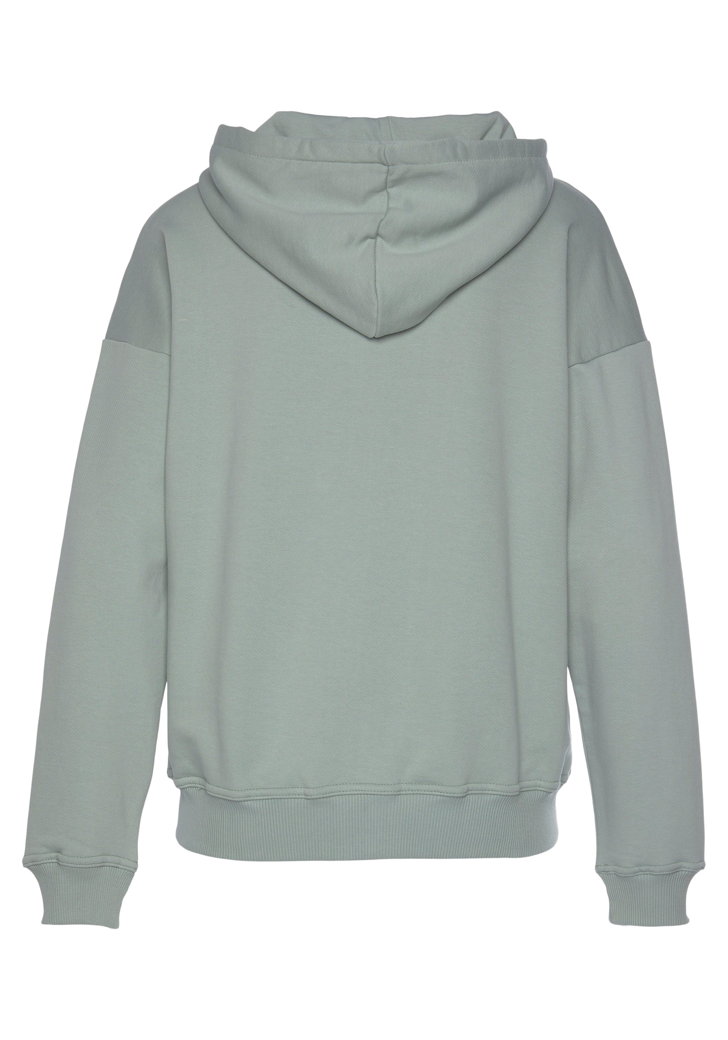 Lascana Sweatvest -lounge jas van biologische katoen, loungewear