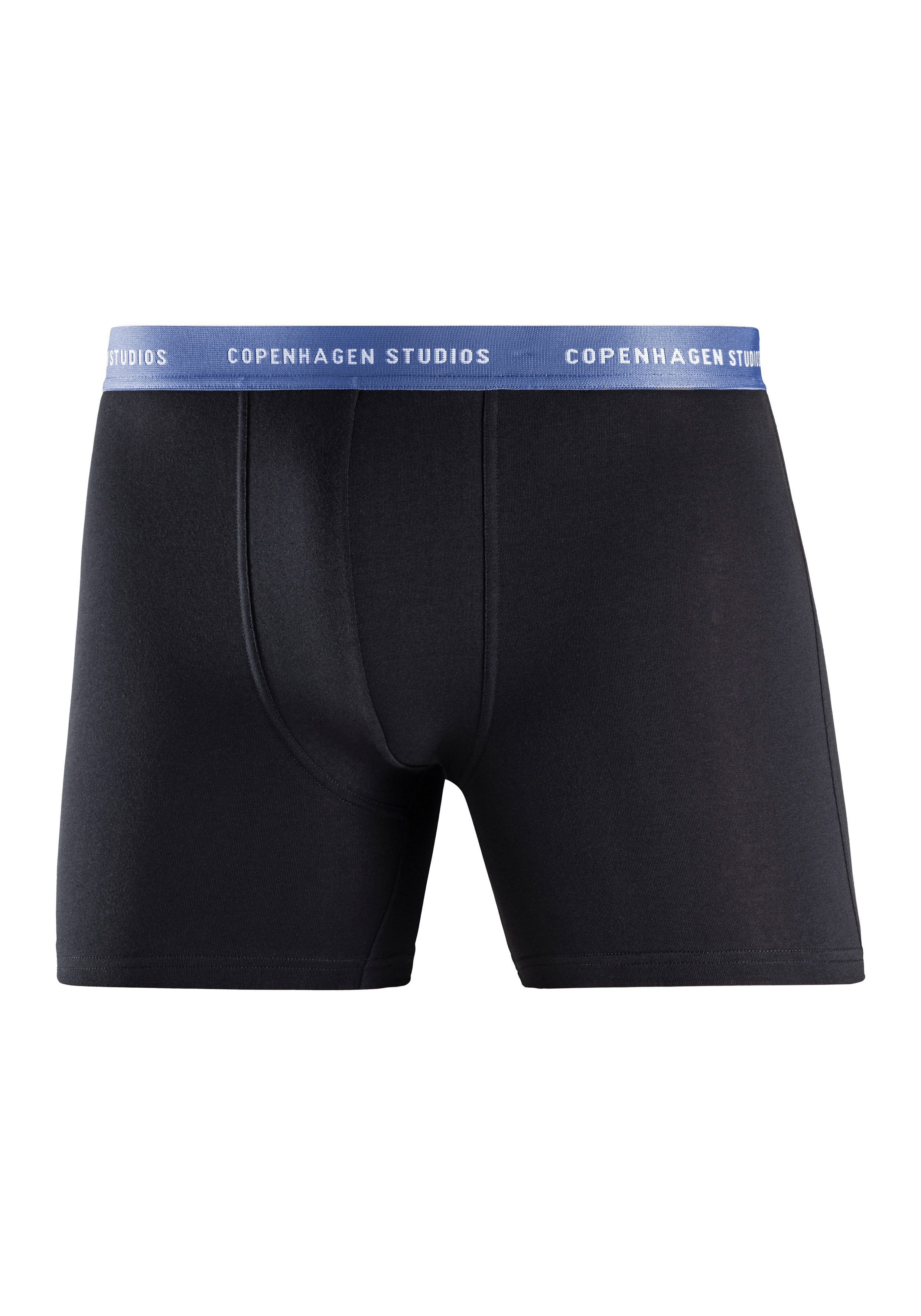 Copenhagen Studios Lange boxershort Boxershorts voor heren met langere pijpen en logo-tailleband (set, 3 stuks)