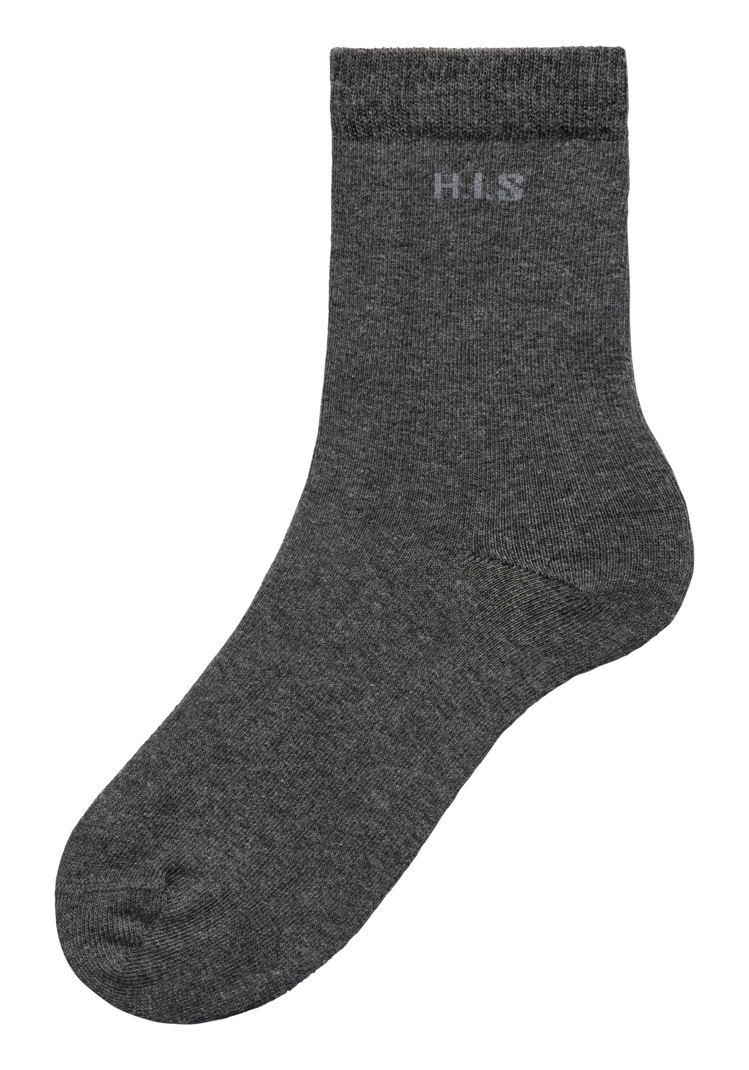 H.I.S Sokken met ingebreid logo (set, 16 paar)