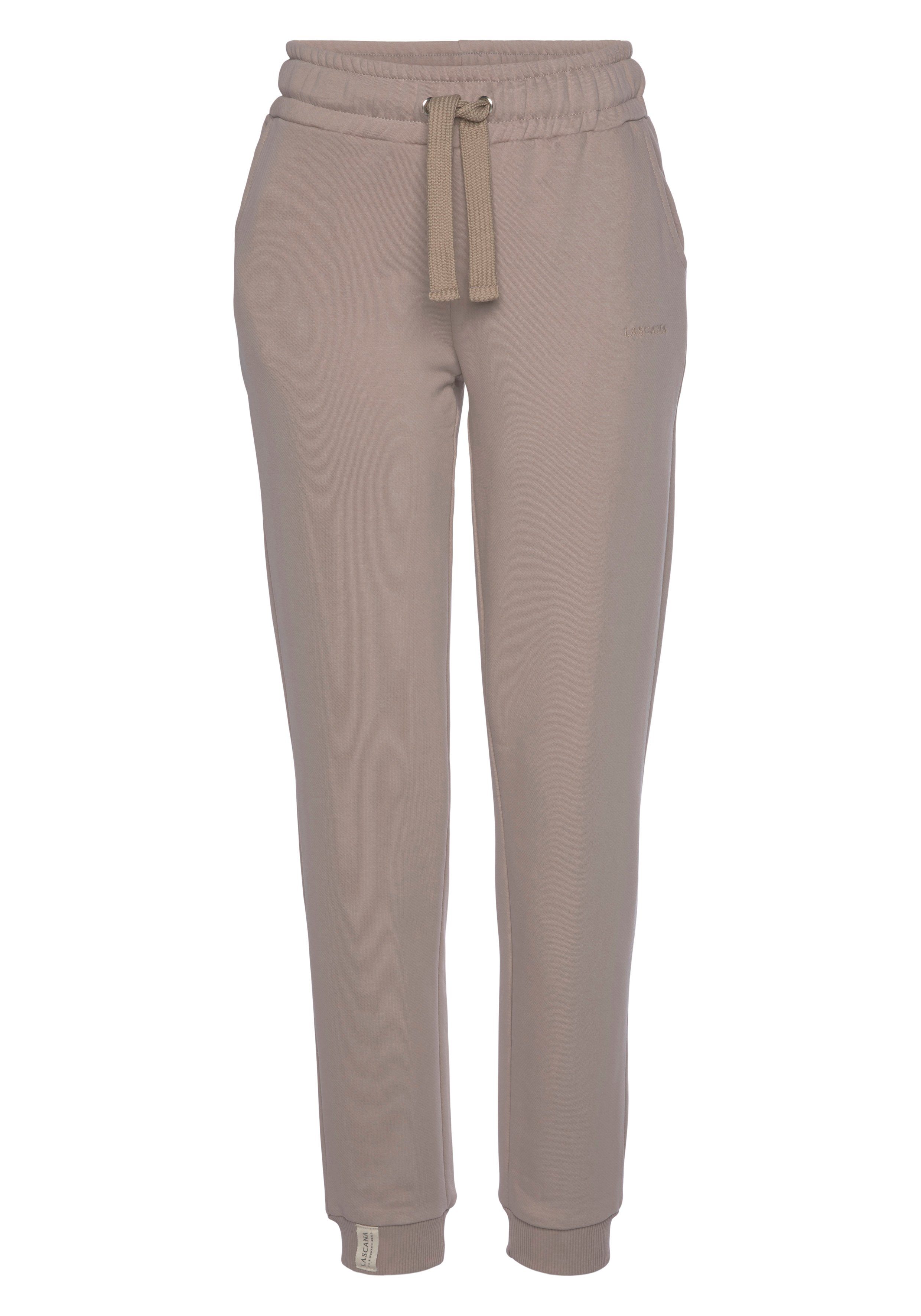 Lascana Sweatbroek Relaxbroek van biologische katoen, loungewear