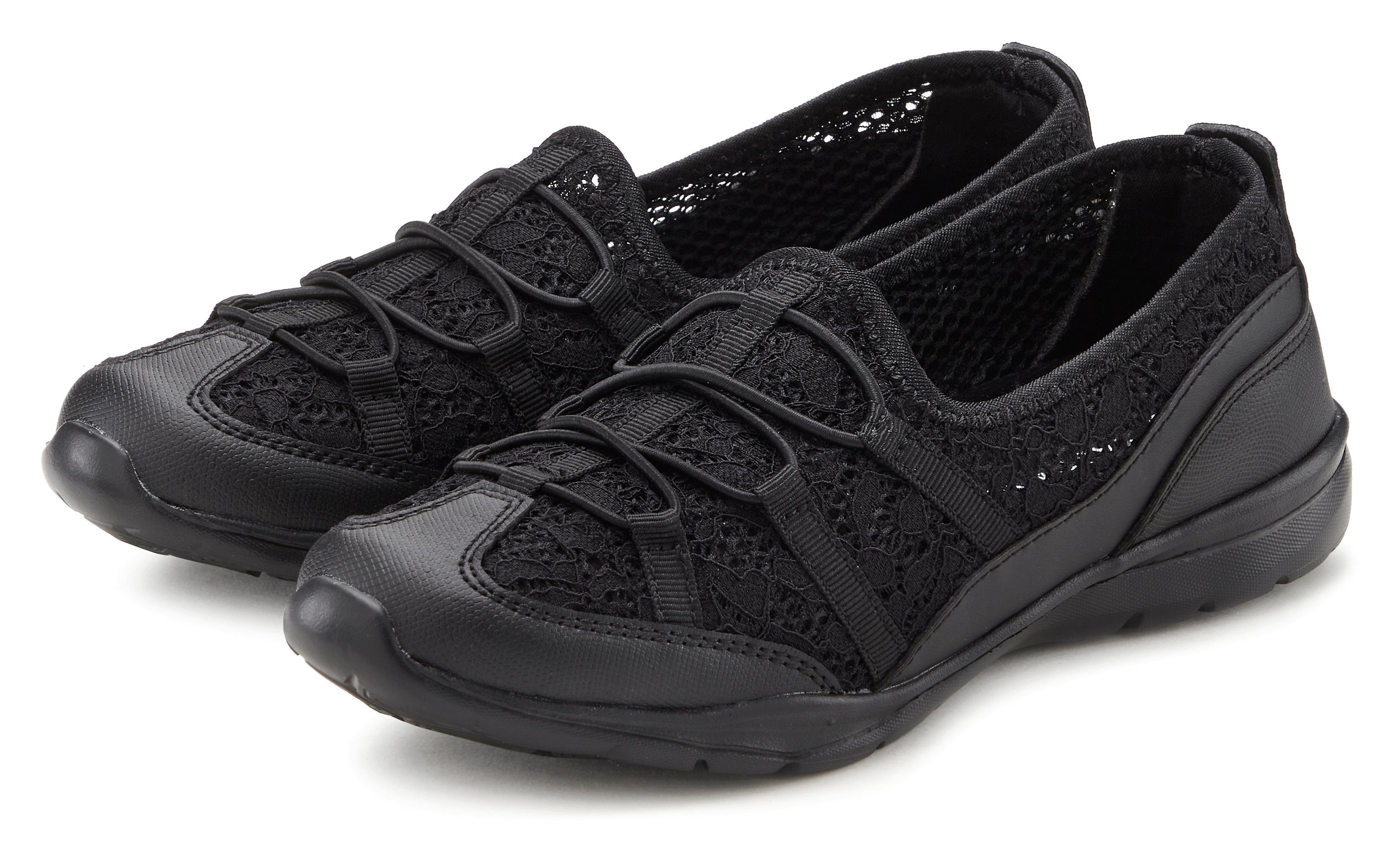 Lascana Sneakers Vrijetijdsschoen, lage schoen, lichte slipper, slip-on sneaker VEGAN