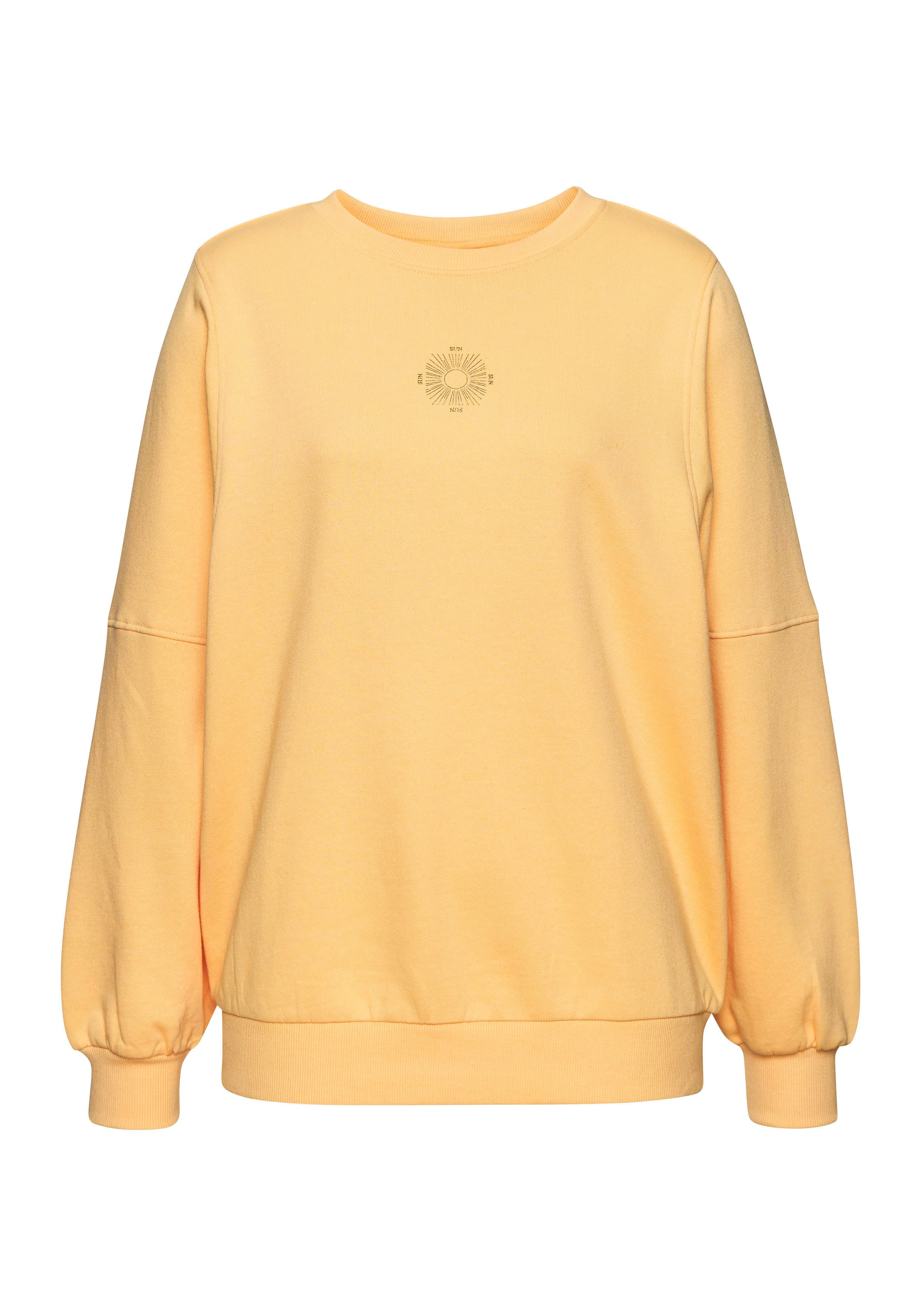 Buffalo Sweatshirt Loungetop met grote rugprint - met glanseffect, loungewear