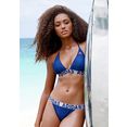 adidas performance bustierbikini beach bikini met merkopschriften blauw