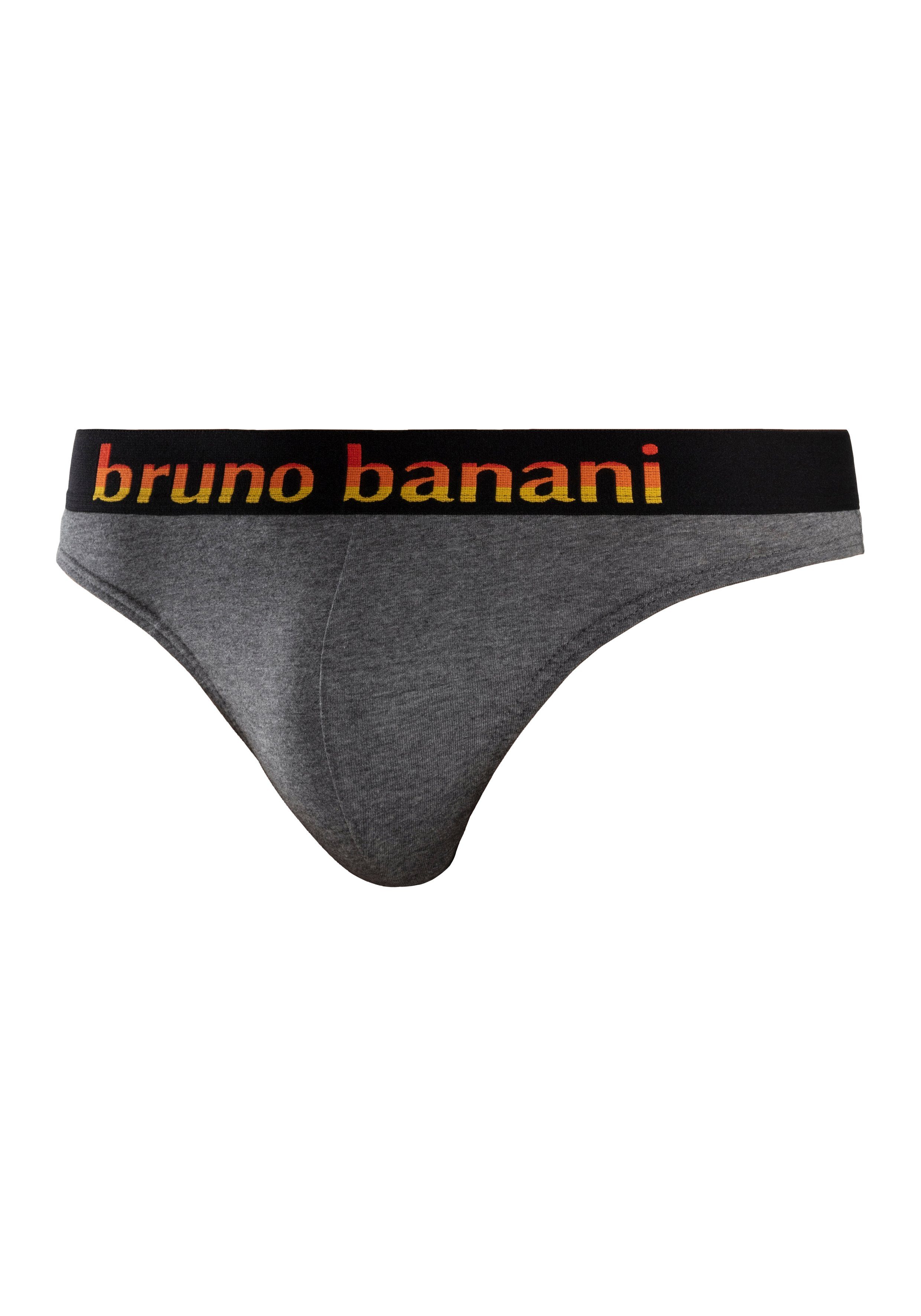 Bruno Banani String met gestreepte logoweefband (set, 5 stuks)