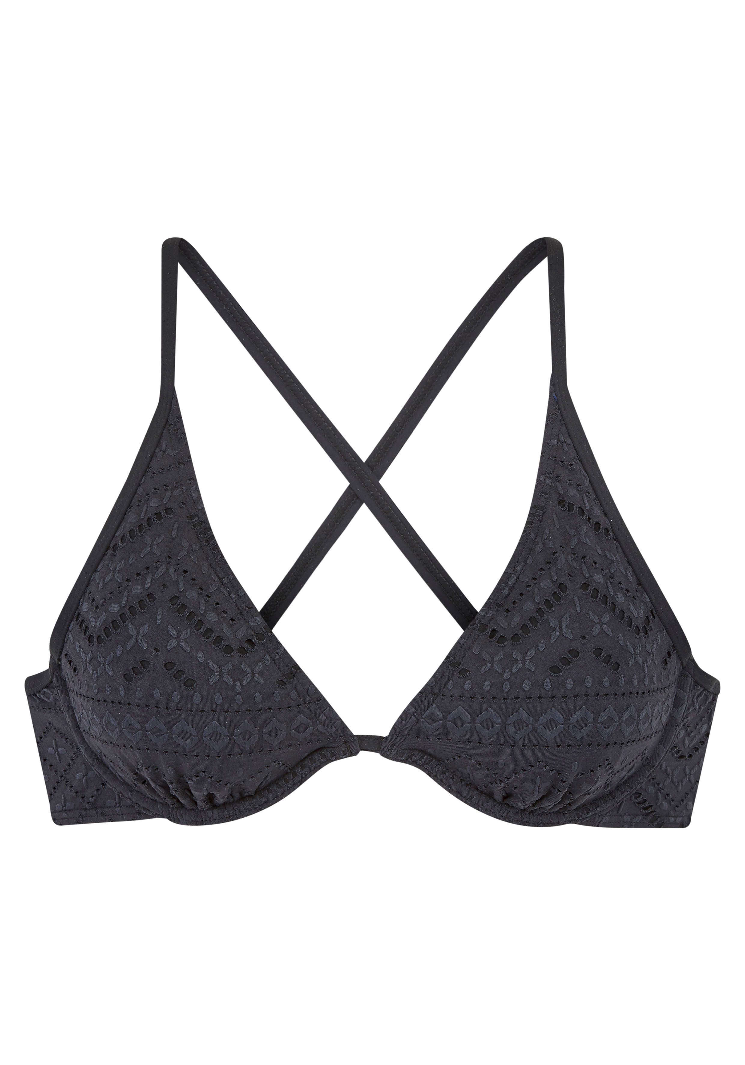 Lascana Beugelbikinitop Omara met broderie anglaise