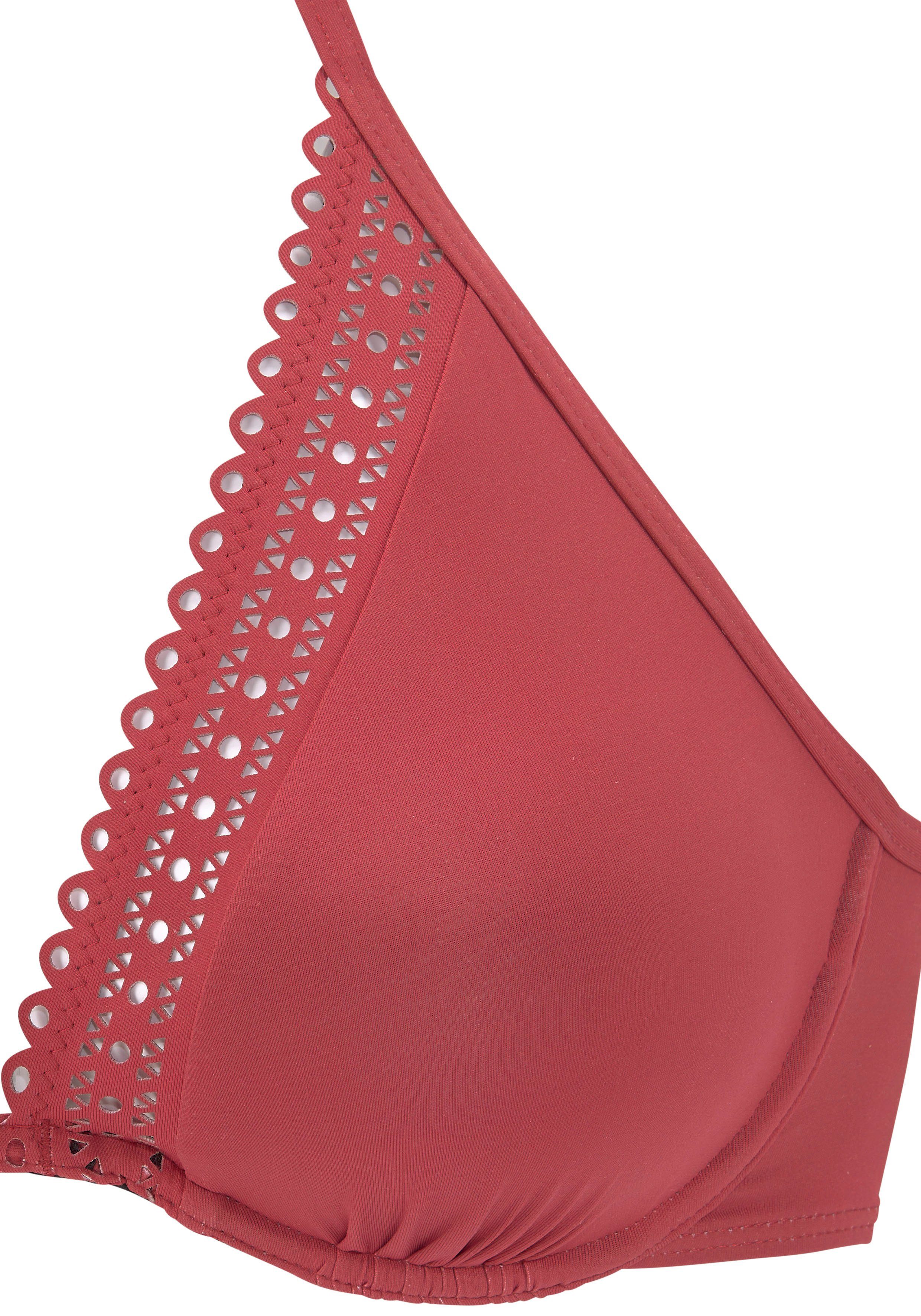 s.Oliver RED LABEL Beachwear Bikinitop met beugels Aiko met gehaakte look