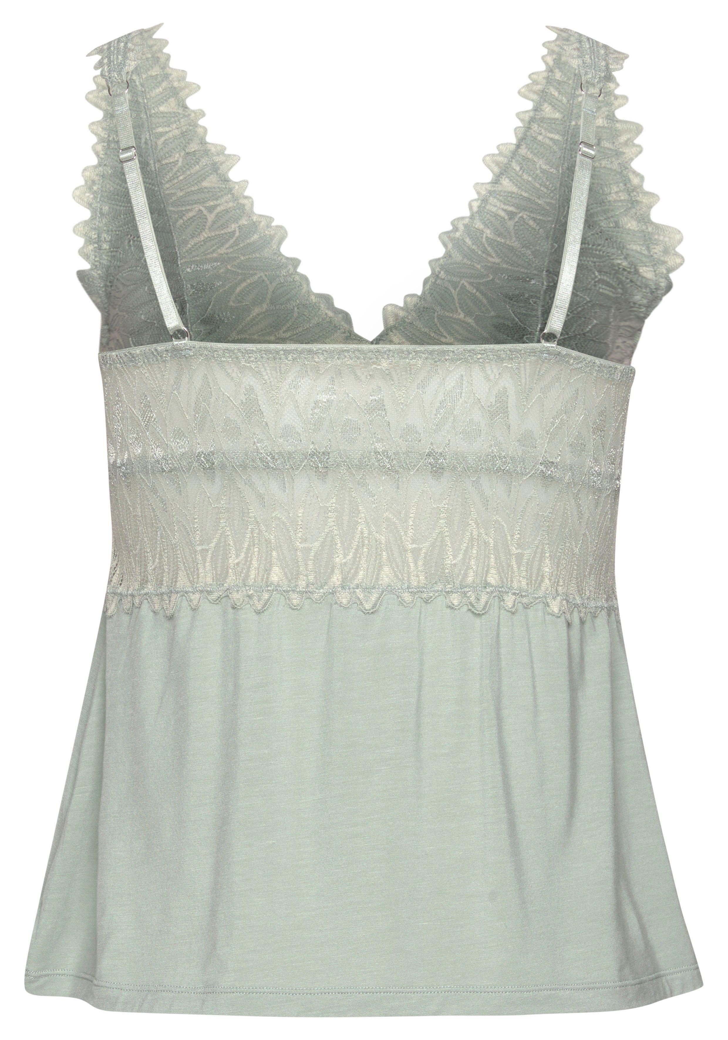 Lascana Kanten top met kanten details