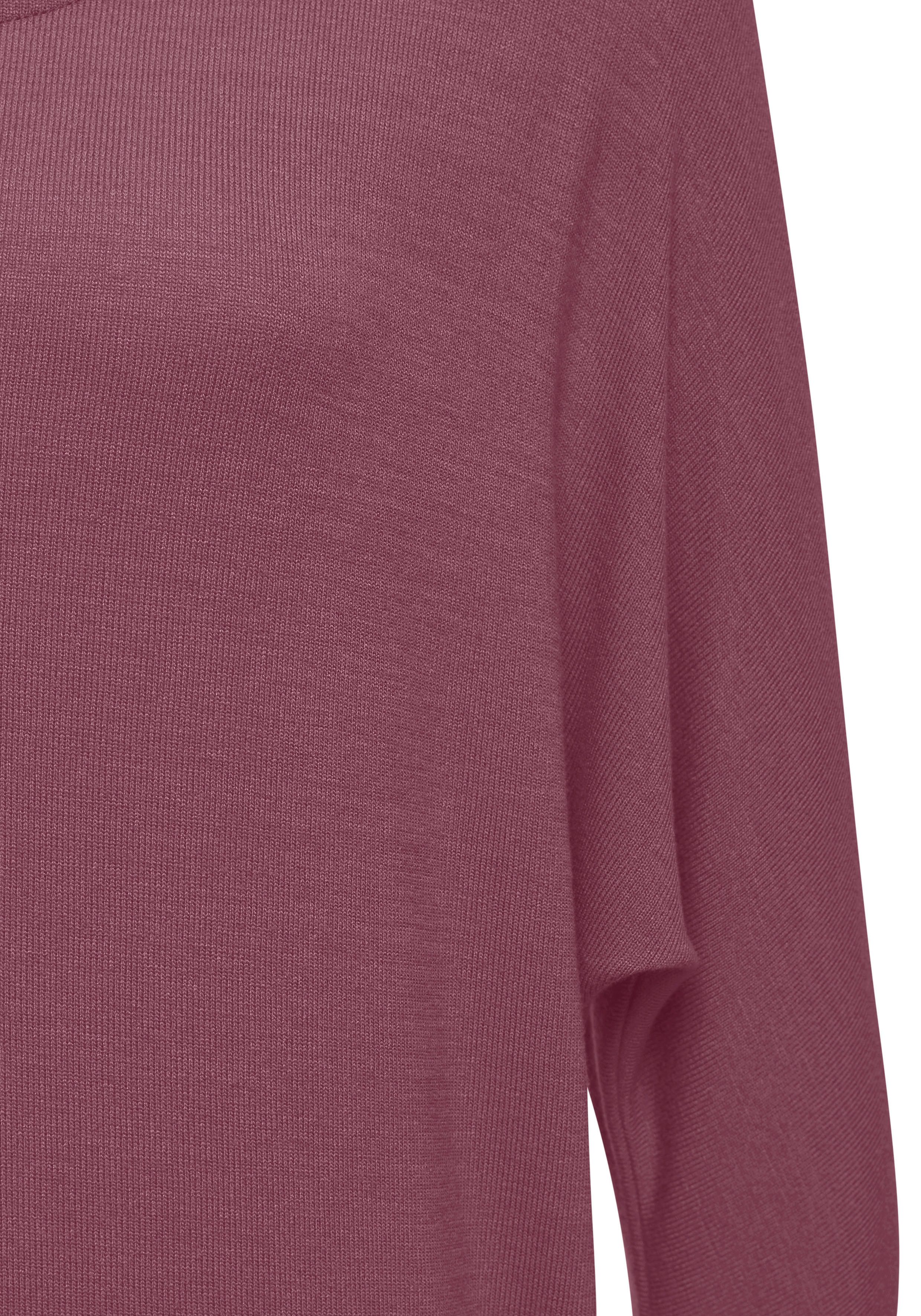 Lascana Shirt met lange mouwen Met vlindermouwen van zacht viscose-fijntricot