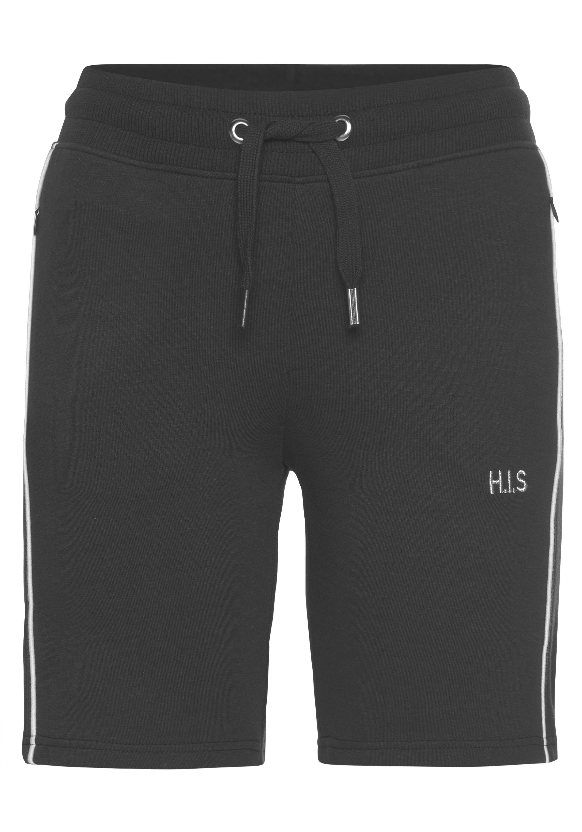 H.I.S Bermuda met steekzakken lounge broeken maat 32/34 blauw