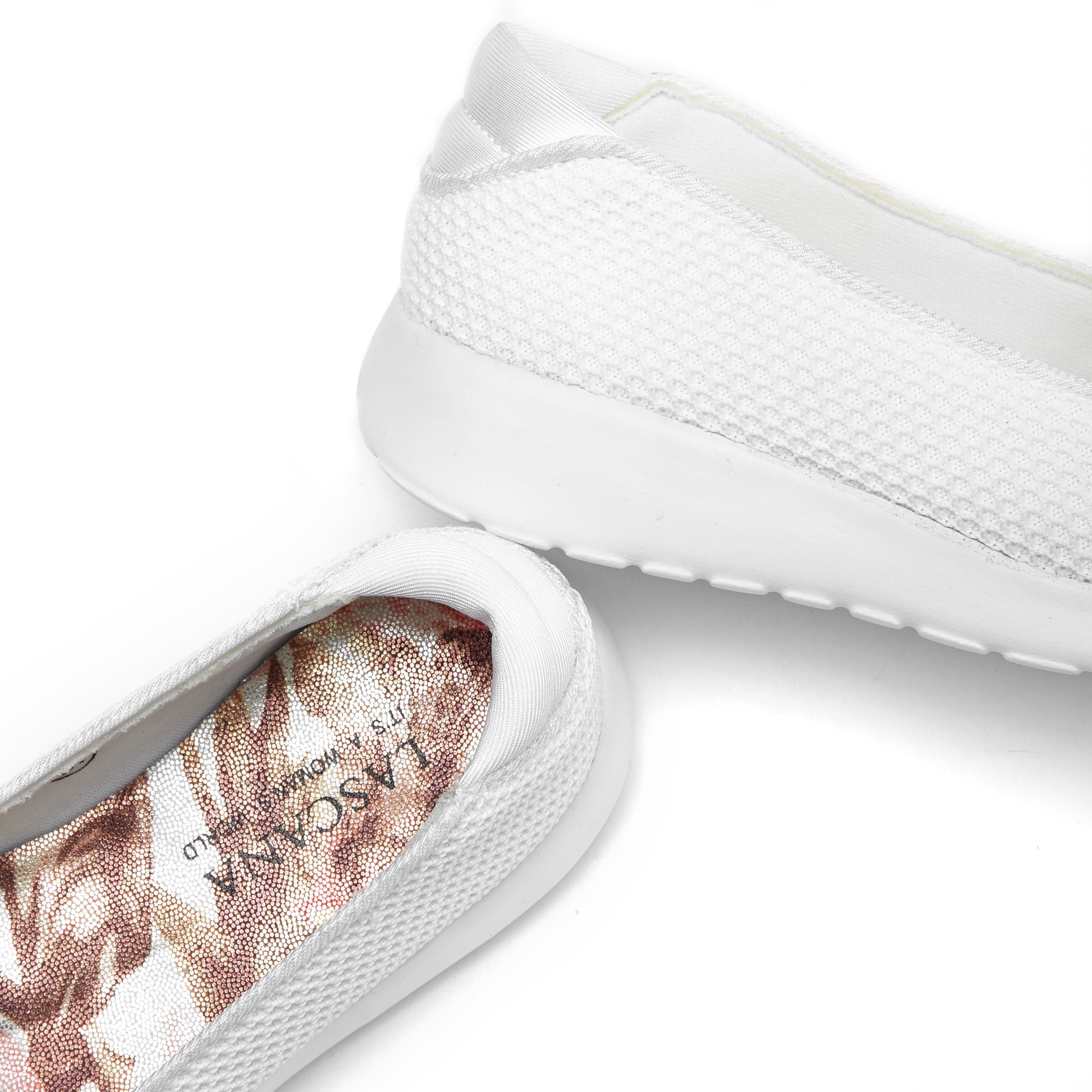 Lascana Ballerina's Vrijetijdsschoen, slipper, lage schoen, sneaker slip-in, lichte mesh-look