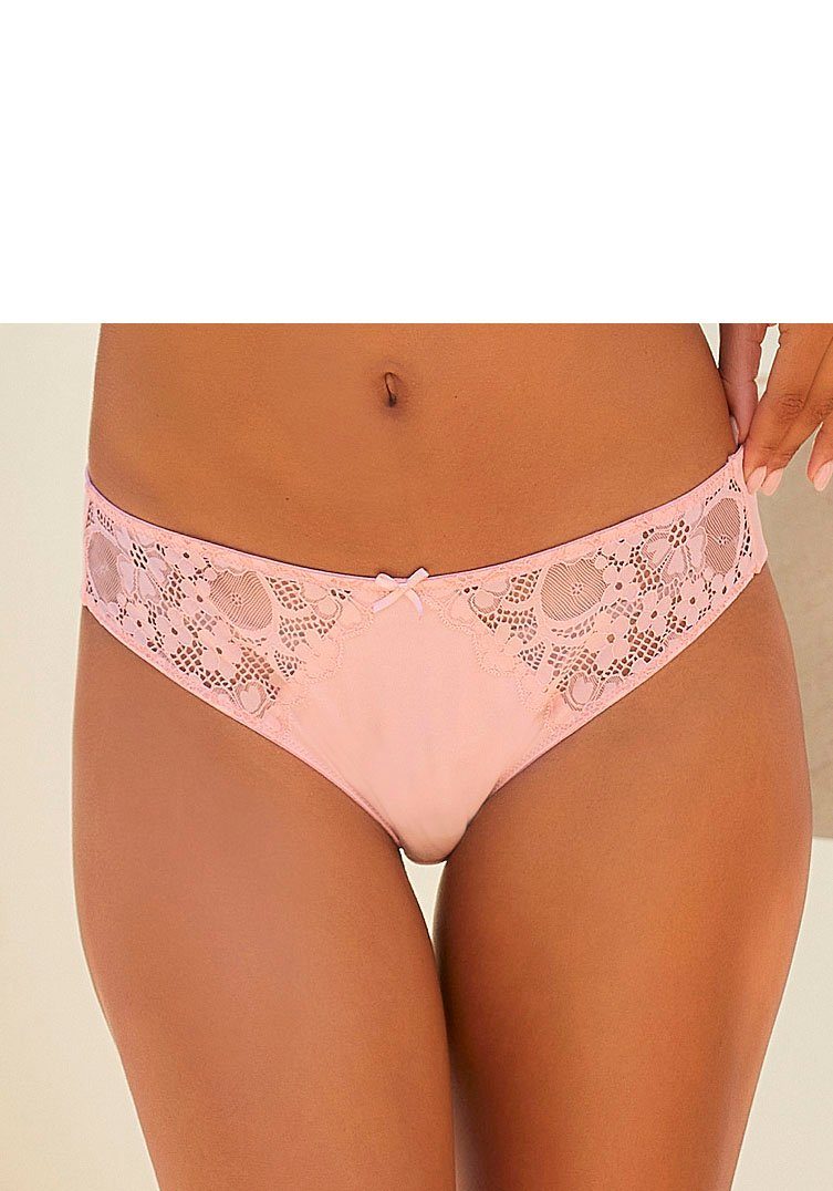 Petite fleur Slip met iets transparante jacquard-kant aan beide kanten opzij (3 stuks)