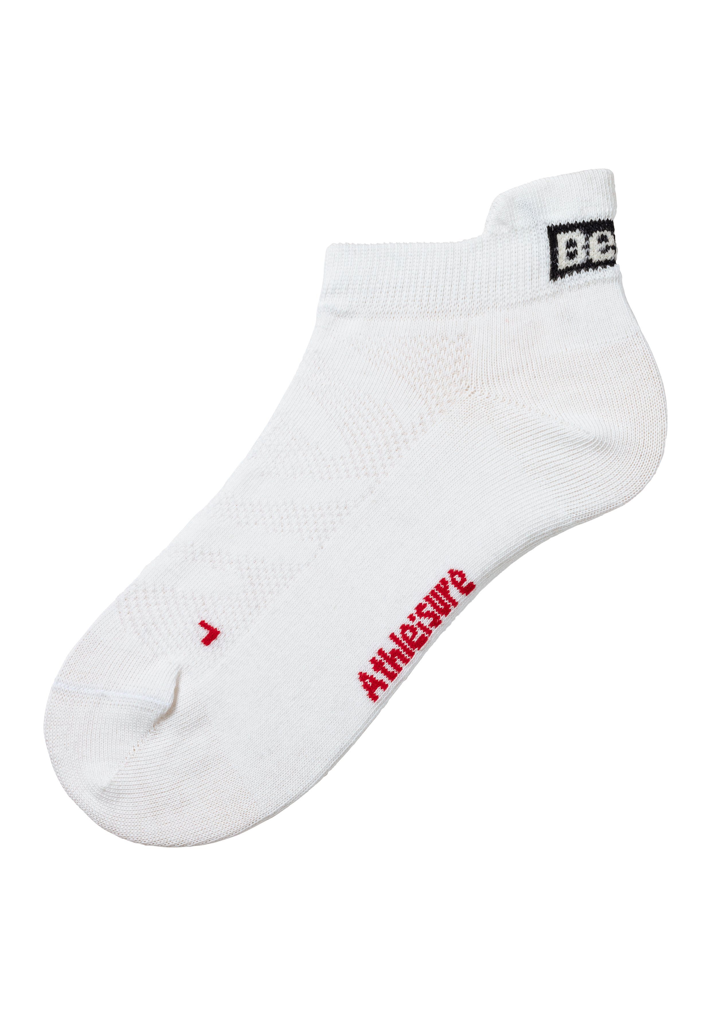 Bench. Sneakersokken met ventilatiekanalen in netstructuur (set, 6 paar)