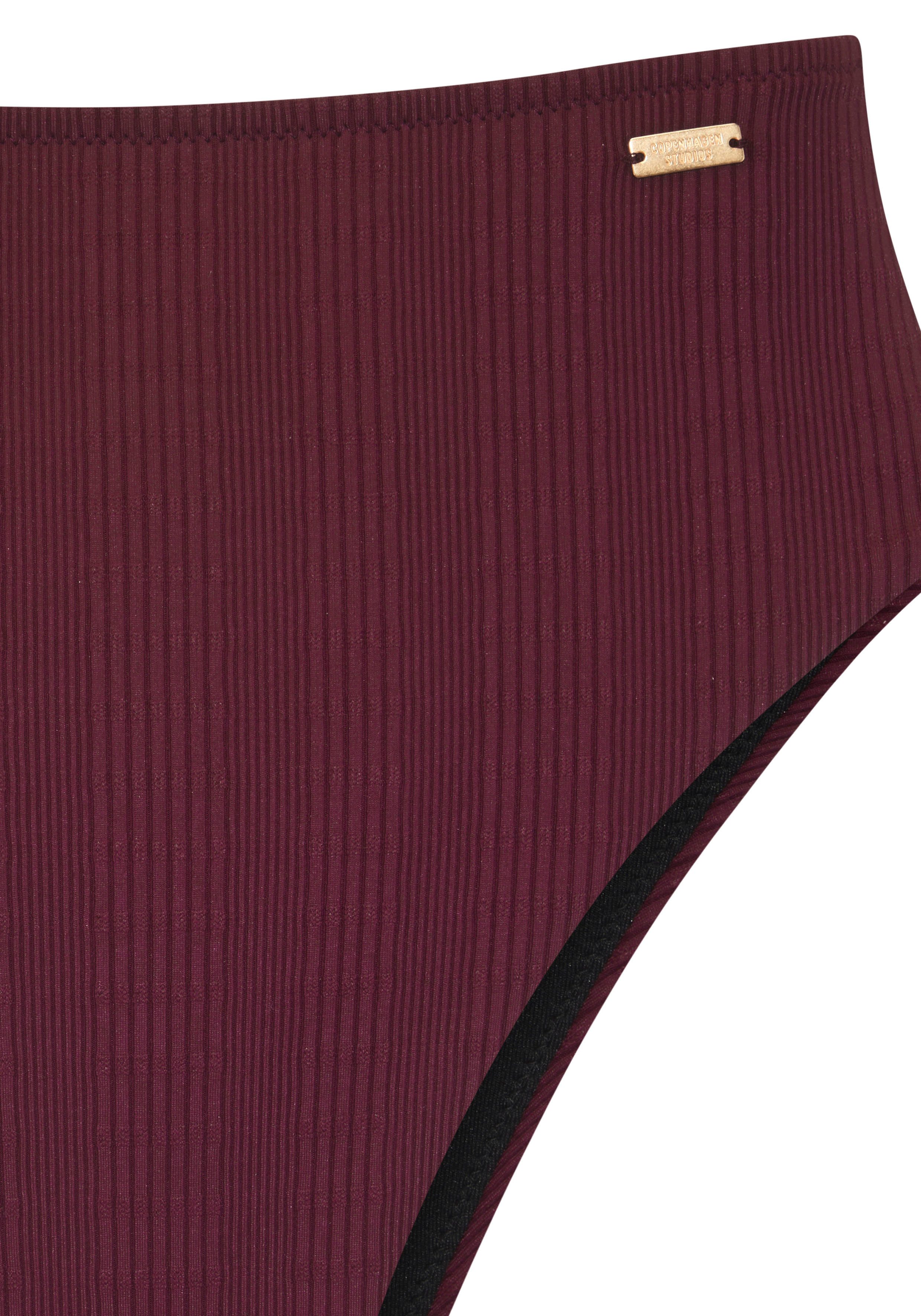 Copenhagen Studios Highwaist-bikinibroekje Nela met hogere beenlijn