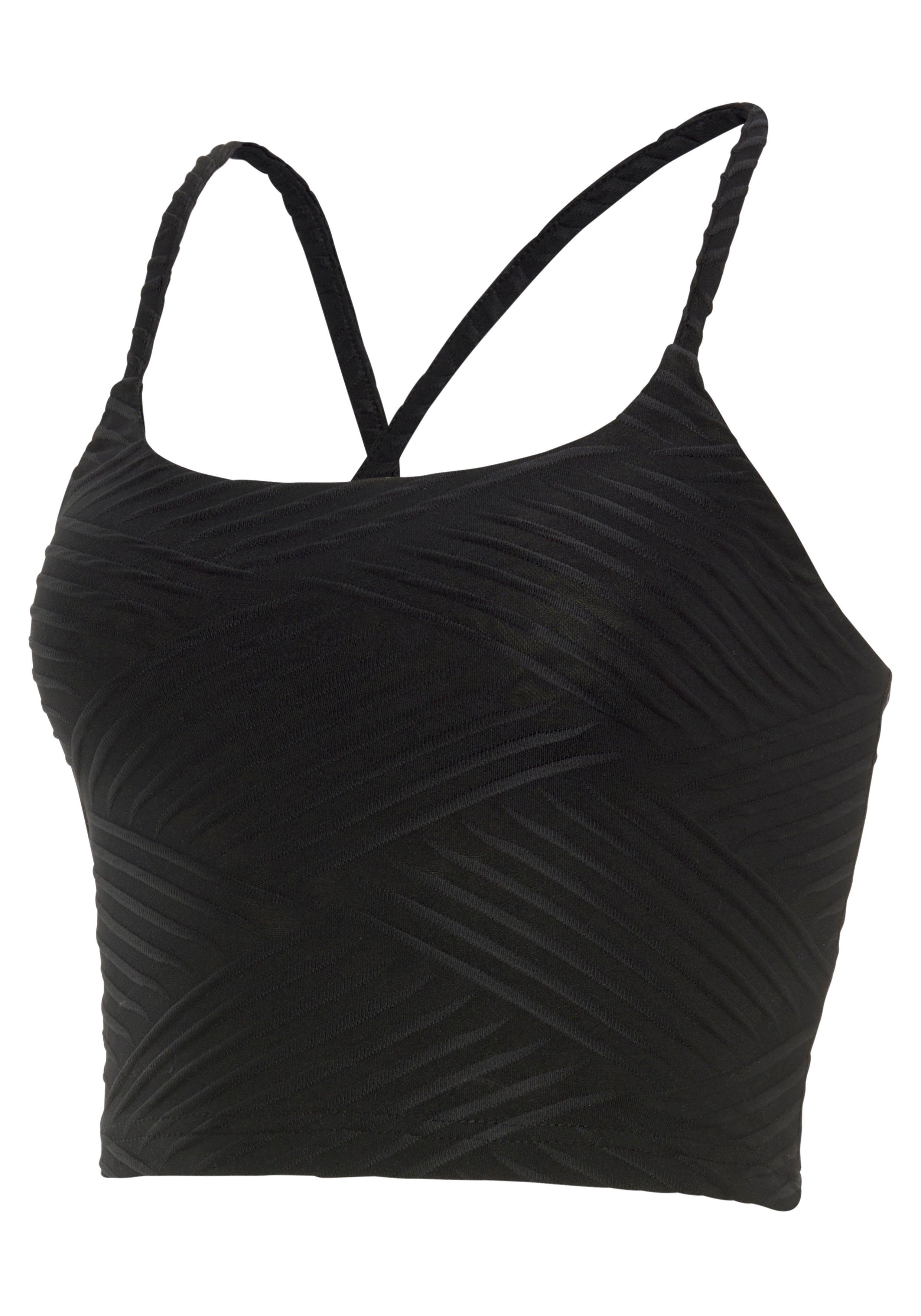 active by Lascana Crop-top met 3d-structuur