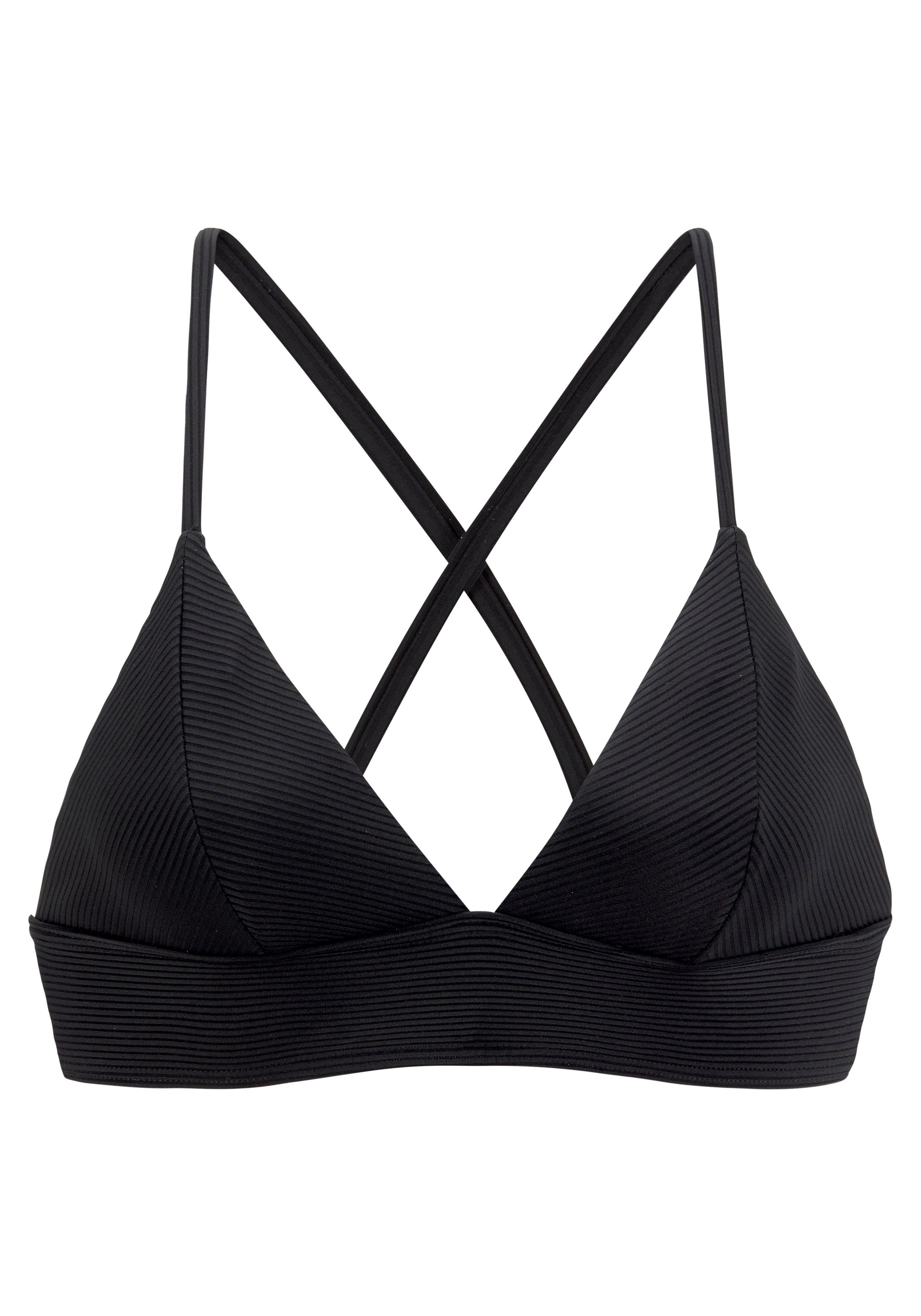 Venice Beach Triangel-bikinitop Lucky van geribbelde structuurstof