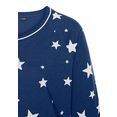 vivance dreams nachthemd met trendy sterrenprint blauw