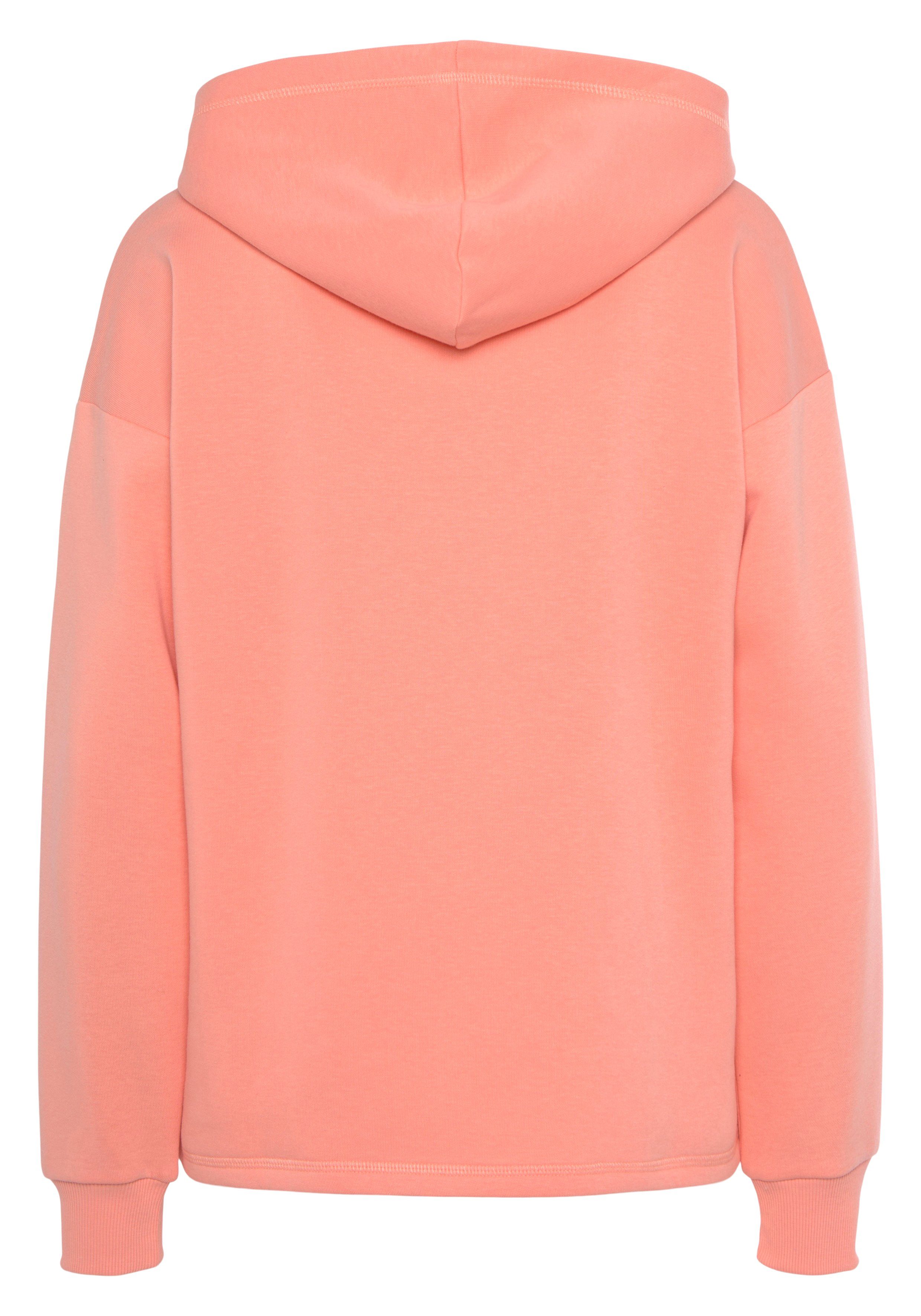 Lascana Hoodie -Capuchonsweatshirt, Loungeshirt Capuchon sweatshirt, loungetop met voorprint, loungewear (1-delig)