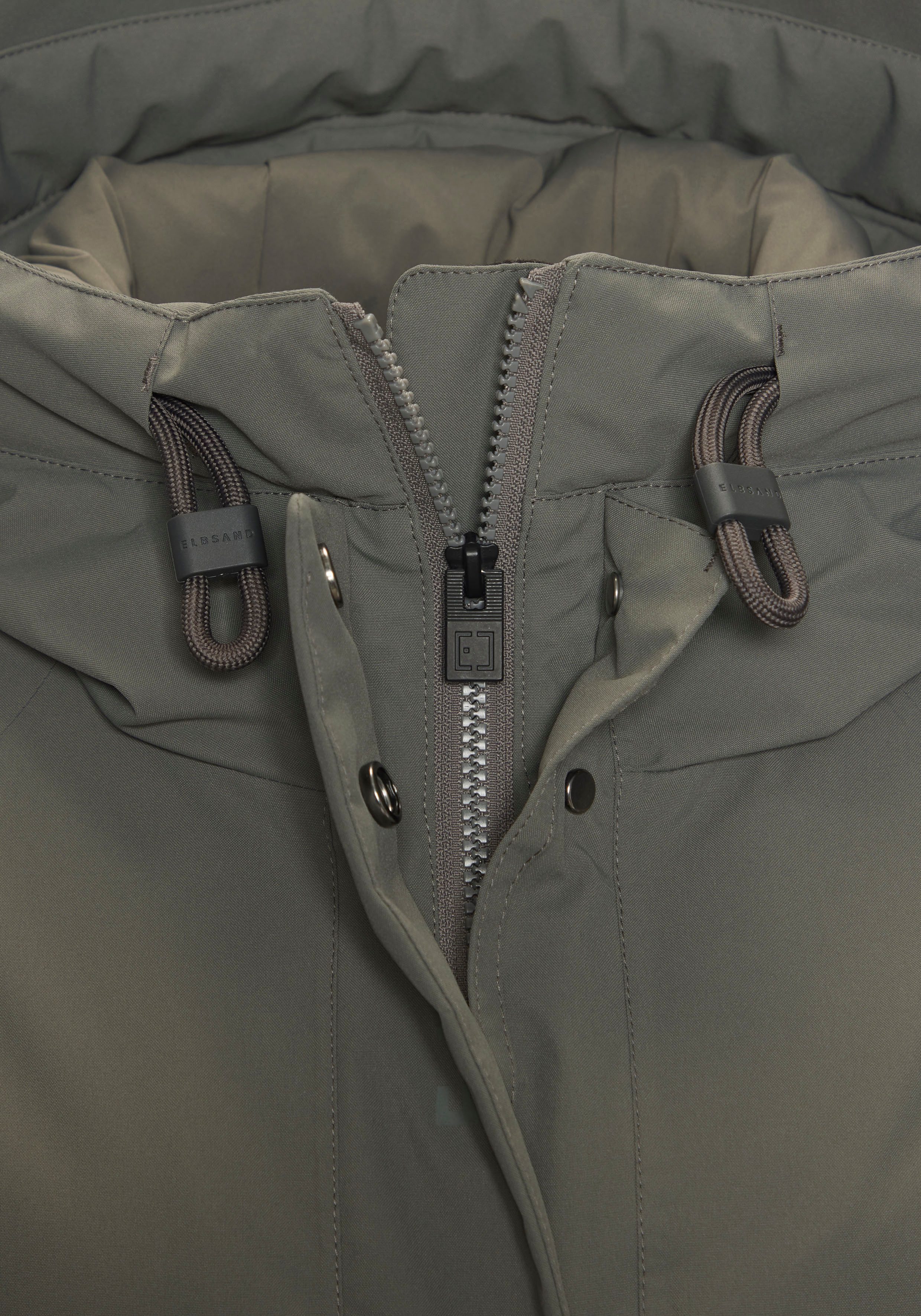 Elbsand Functionele parka met een capuchon