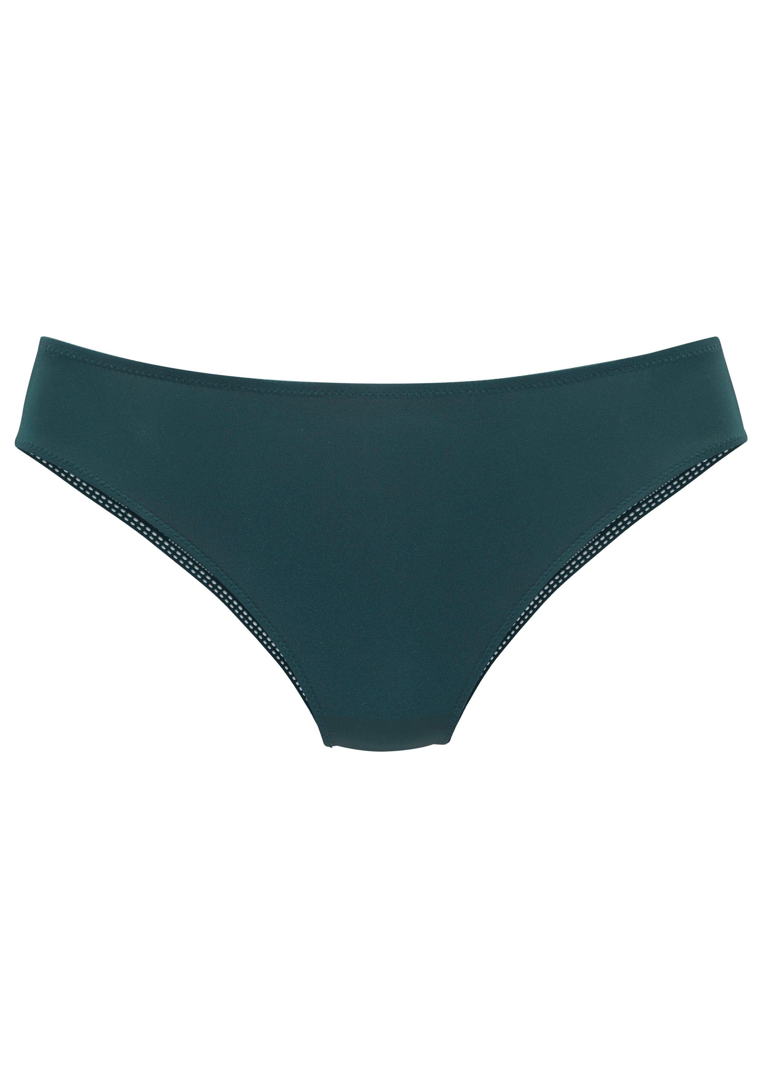 s.Oliver RED LABEL Beachwear Slip FABIENNE van grafisch kant met modieuze netinzet