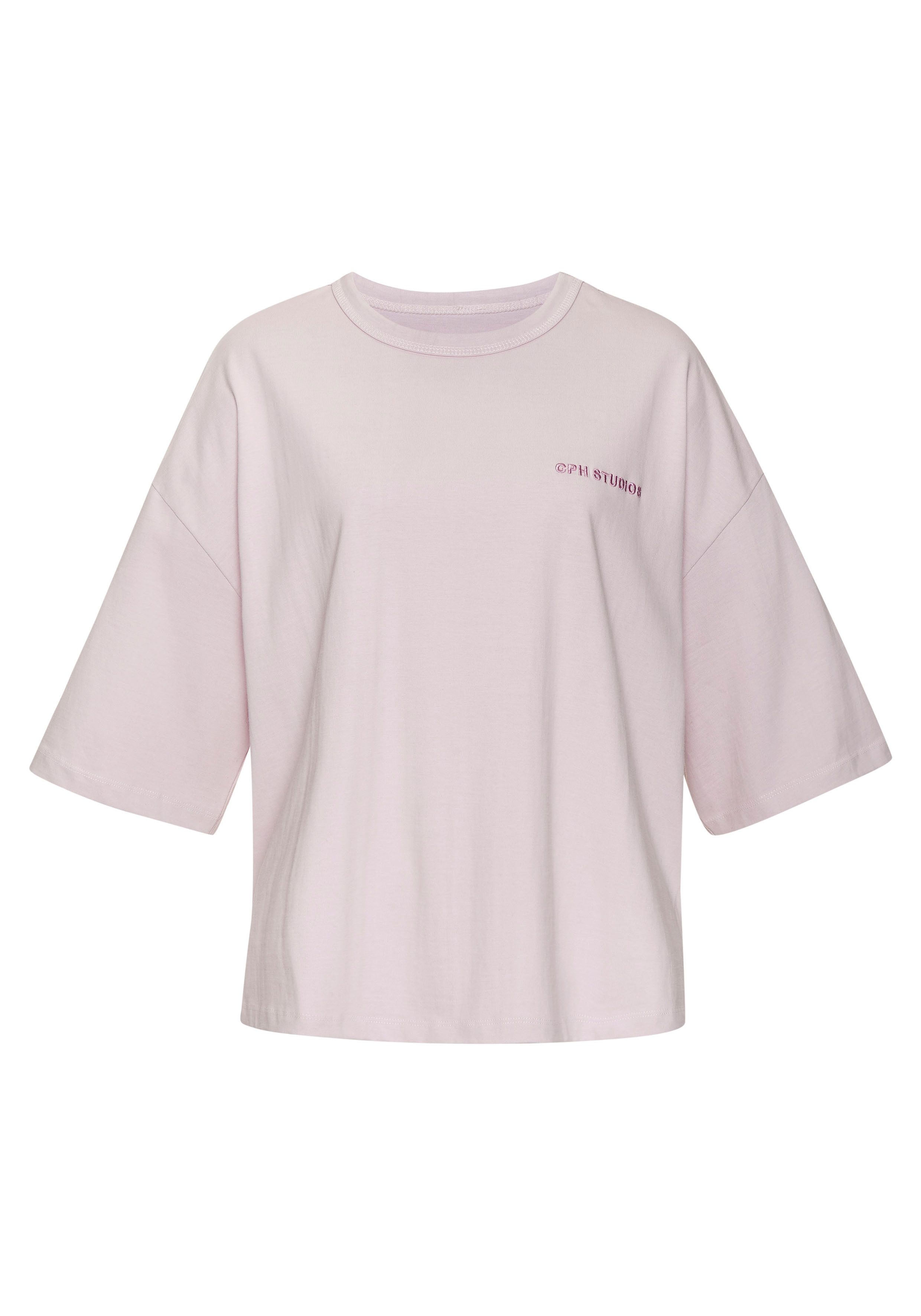 Copenhagen Studios Oversized shirt Met hoogwaardige logoborduring van zware biologische katoen kwaliteit