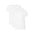 calvin klein t-shirt uni (set van 3) wit