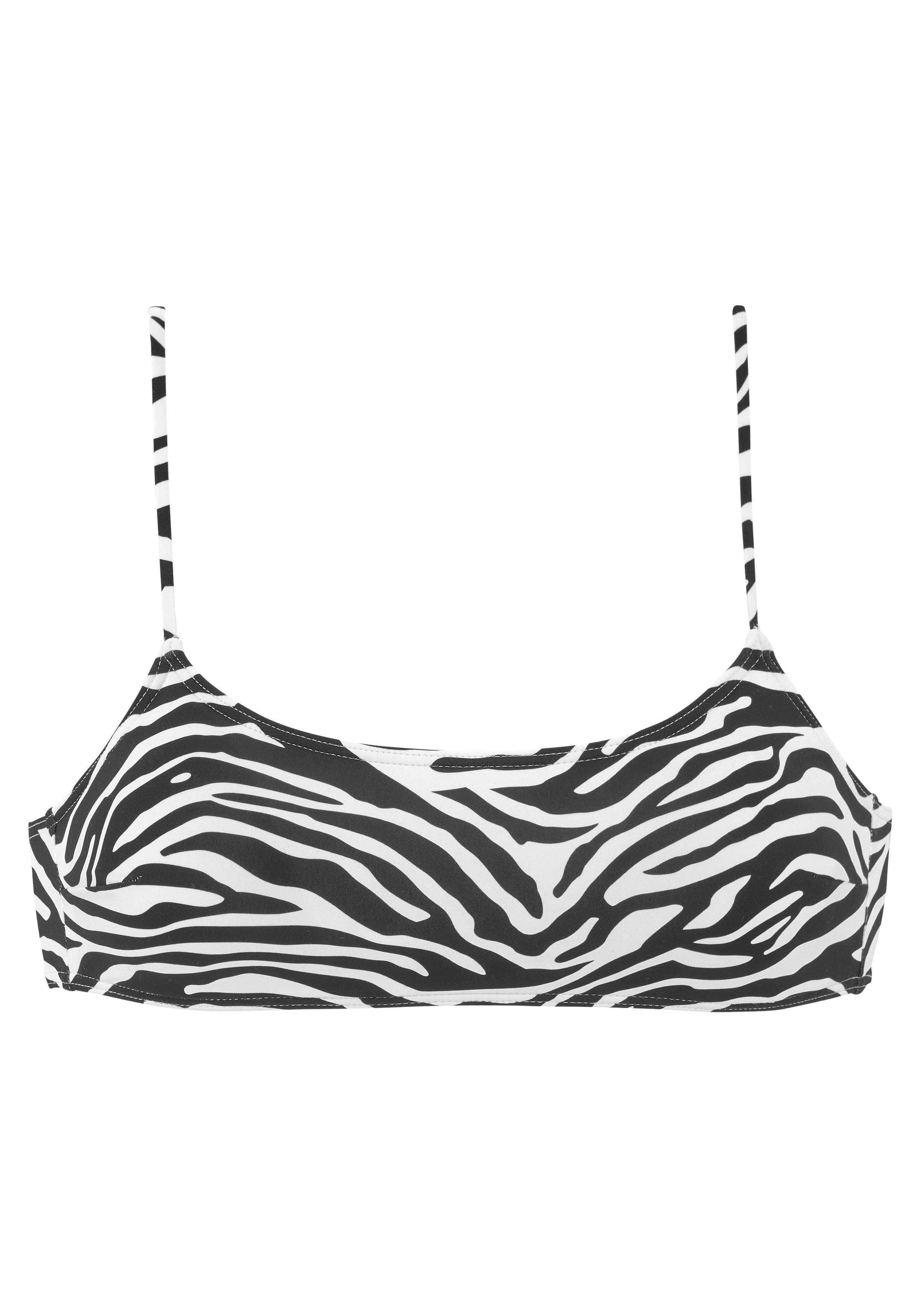 Venice Beach Bustierbikinitop Fjella in tweekleurige animal-look