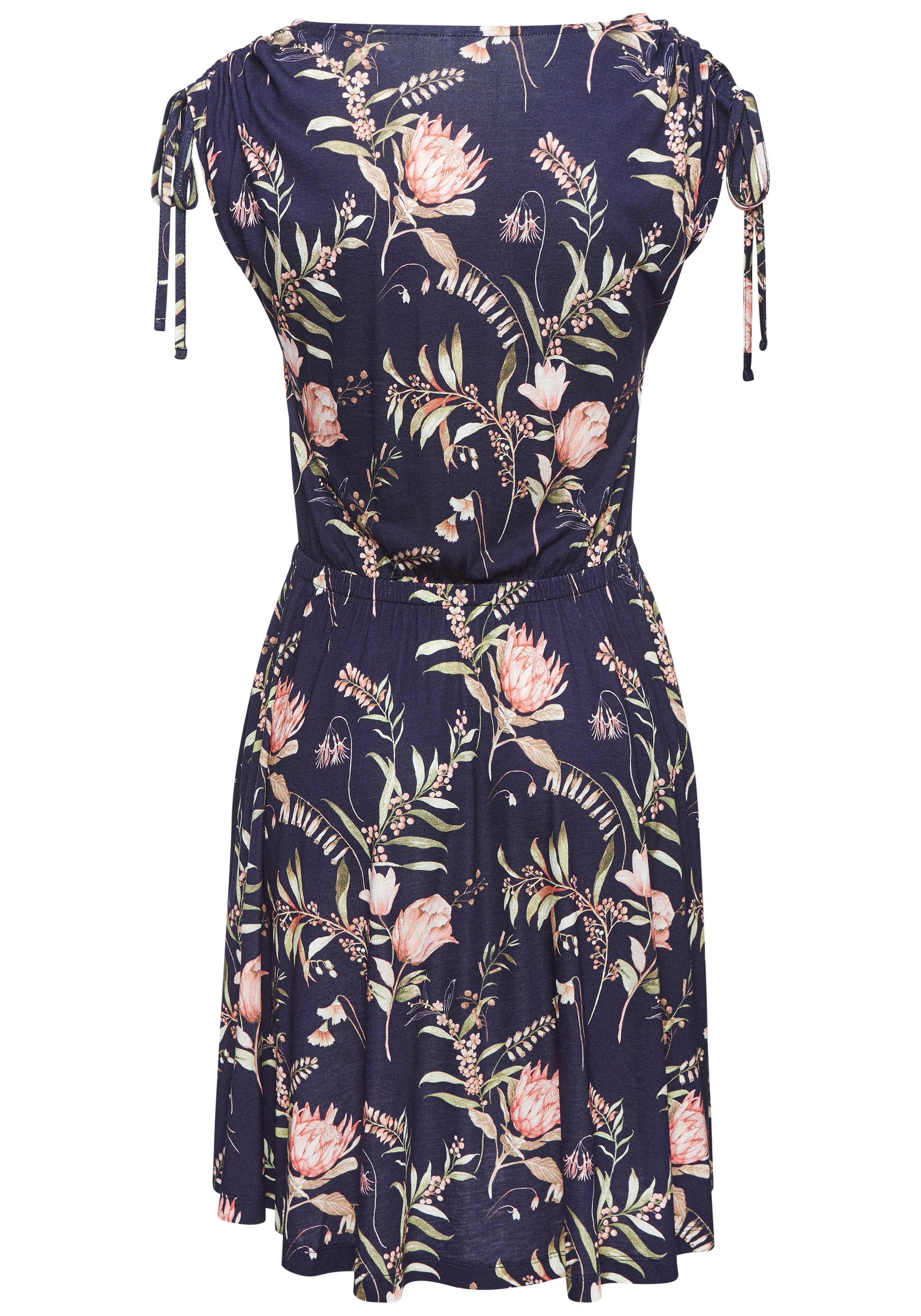 Vivance Jerseyjurk met bloemenprint, losse zomerjurk, strandjurk