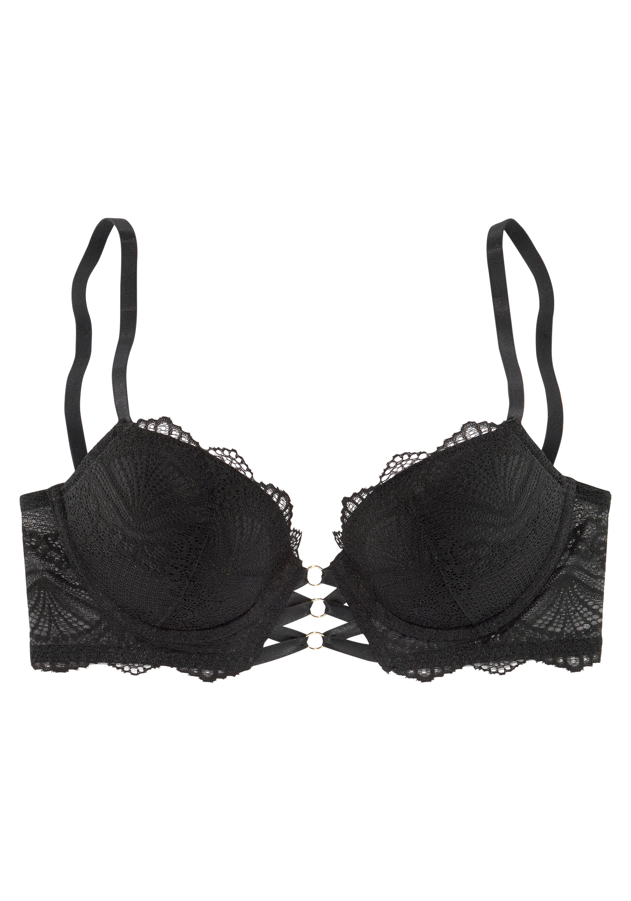 Lascana Push-up-bh Eleonora met decoratieve rijgsluiting voor, sexy dessous