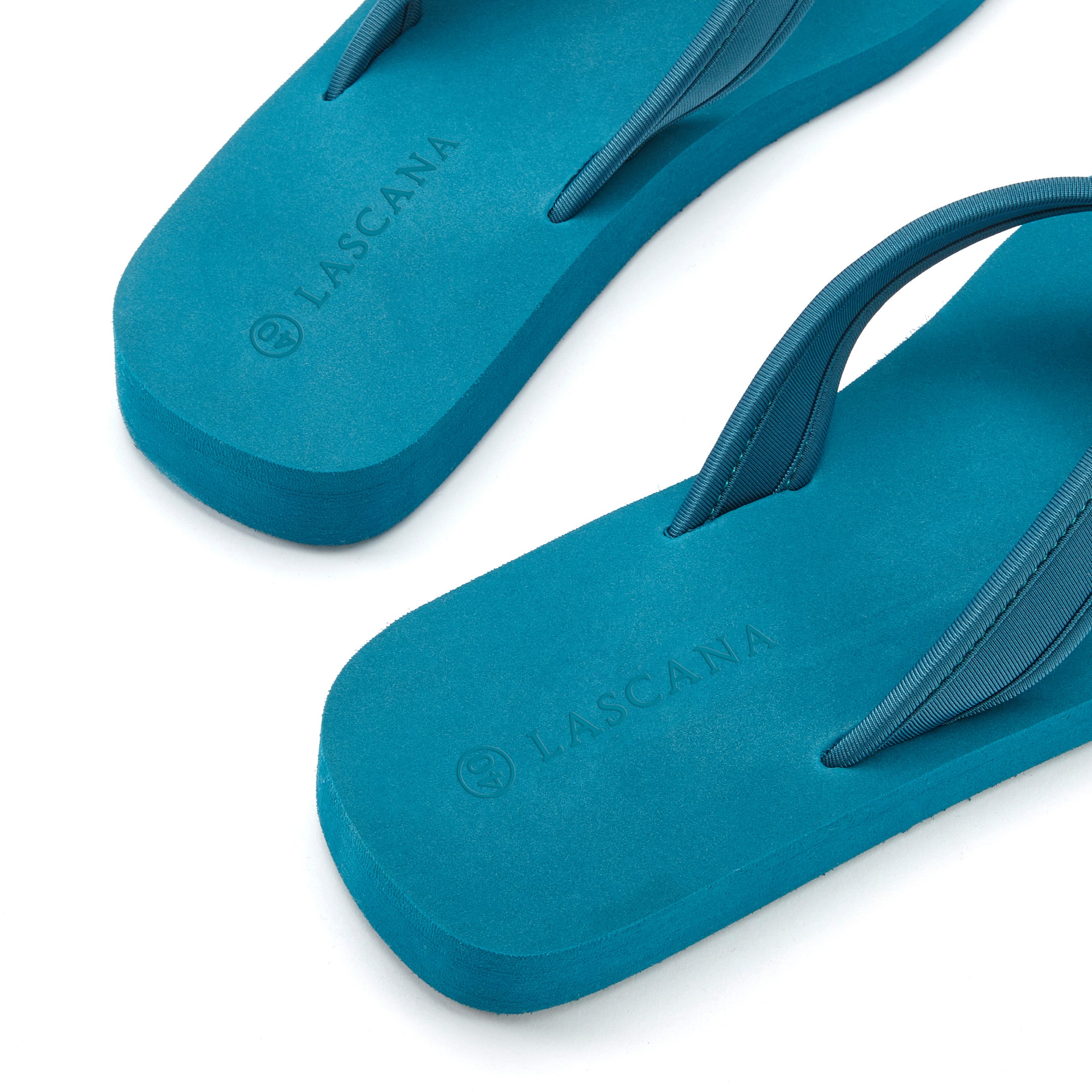 Lascana Badslippers Sandaal, pantoletten, badschoen met ringapplicatie "Italië" VEGAN