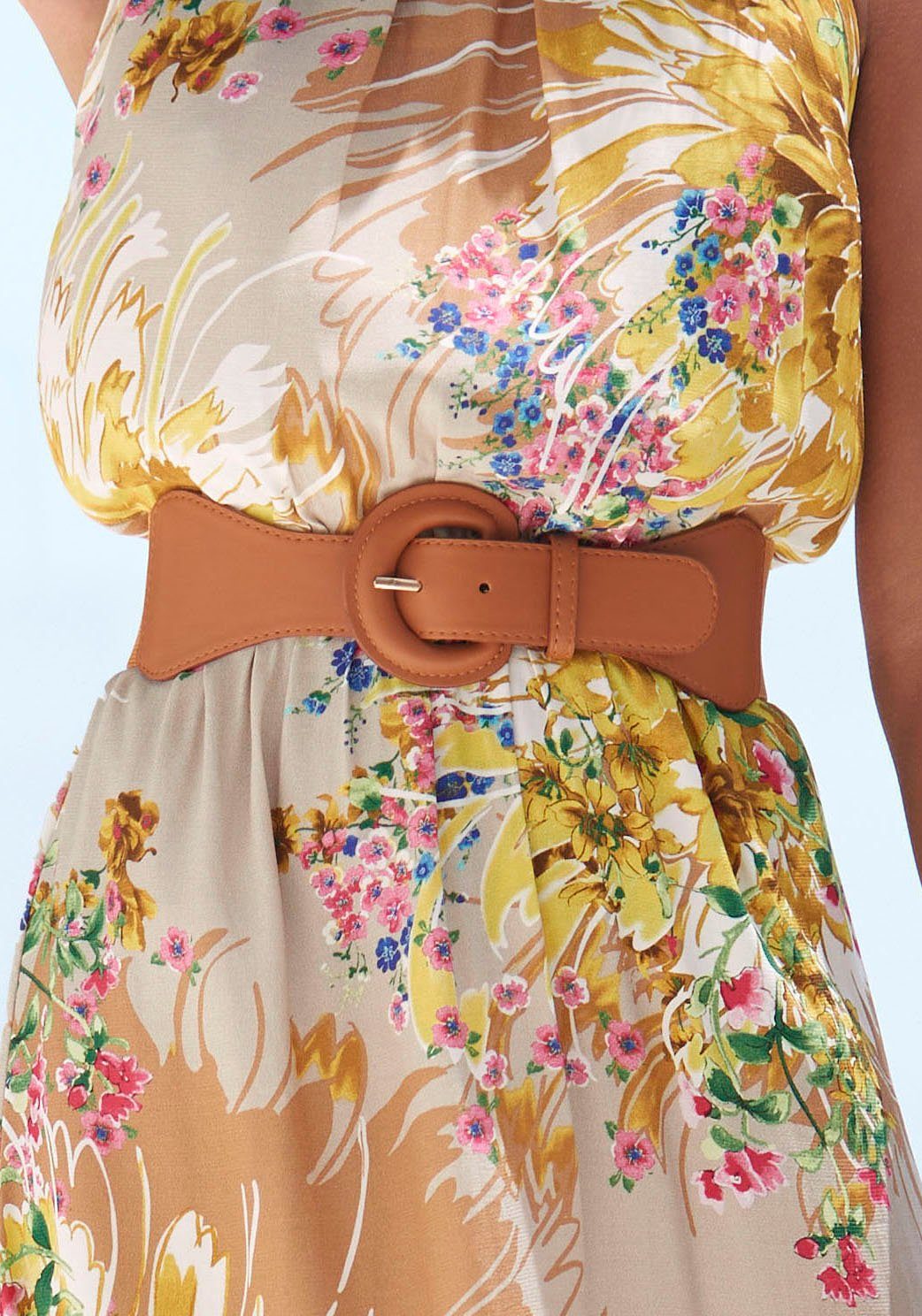 Lascana Tailleriem Stretch riem Shaping-effect, grote gesp, voor jurk & overall, buikriem