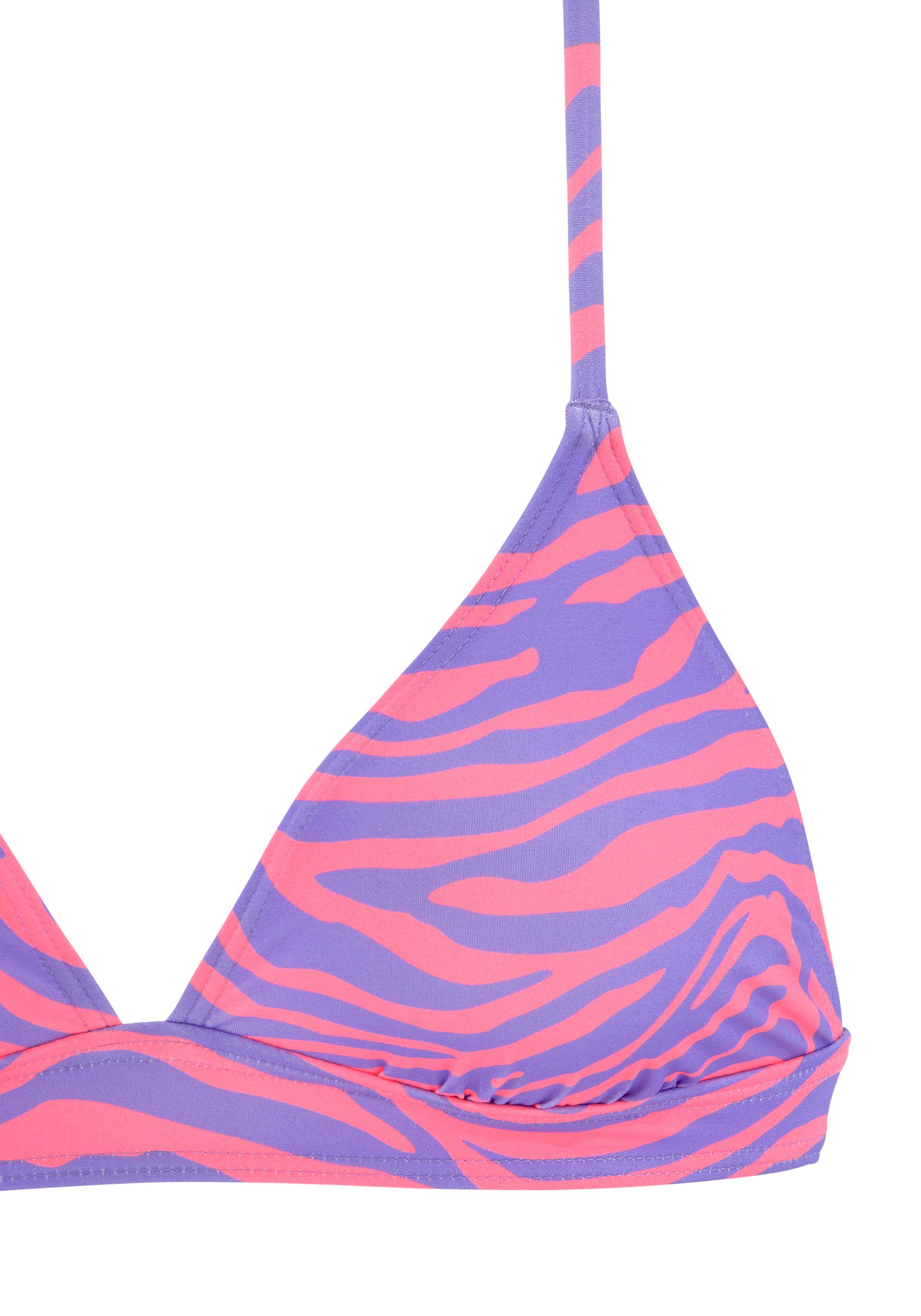 Venice Beach Triangel-bikinitop Fjella in tweekleurige animal-look